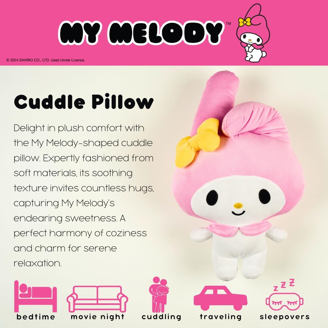 My Melody Plush Cuddle Pillow for My Hero Academia Fans