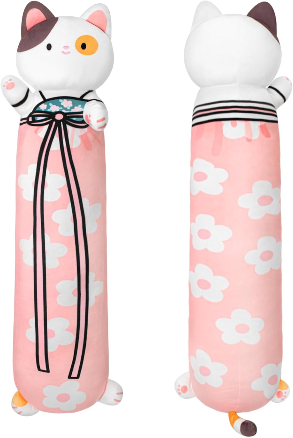 Adorable Pink Cat Plush Pillow for Kids