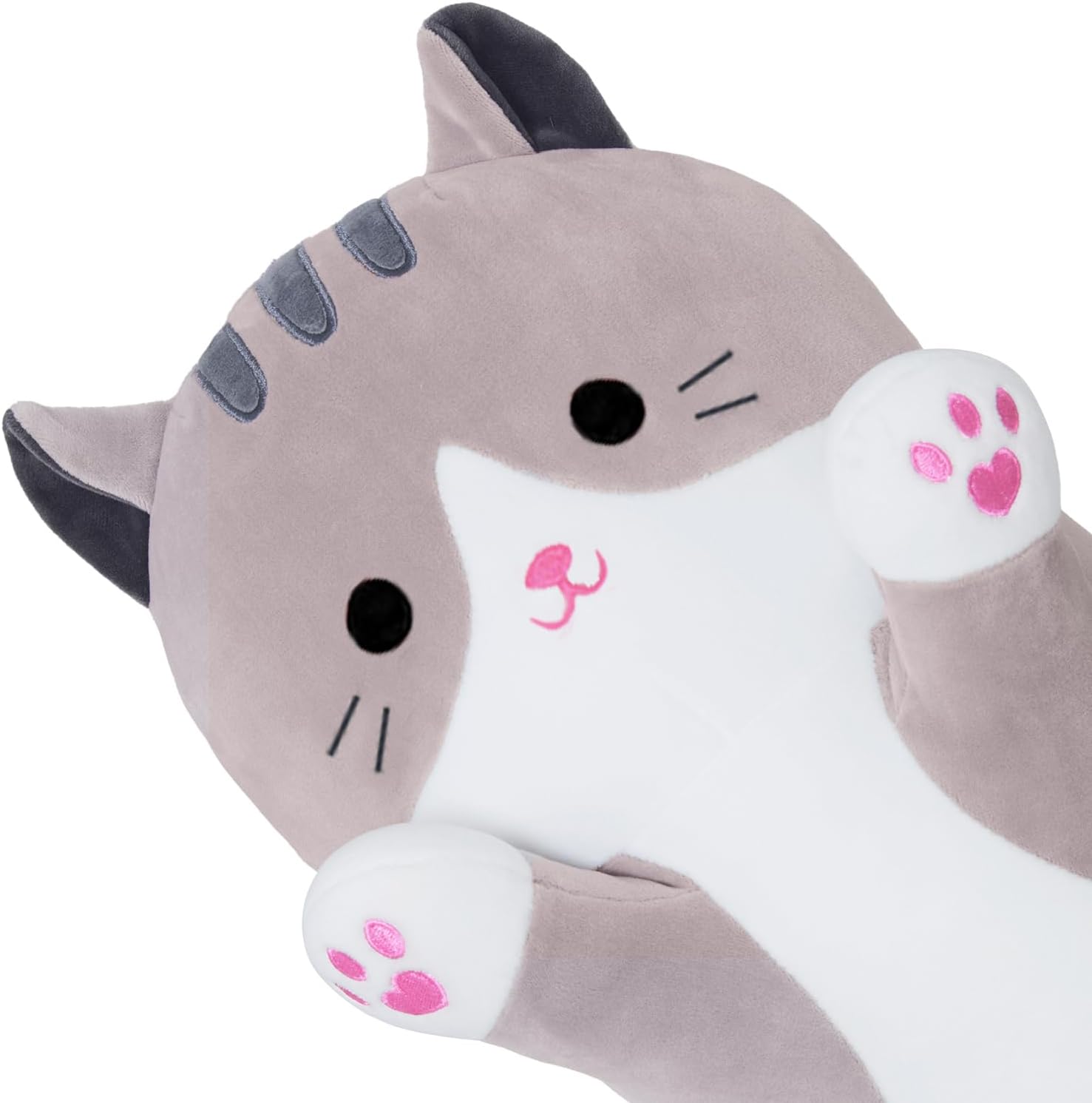 SNOWOLF Cute Long Cat Plush Body Pillow