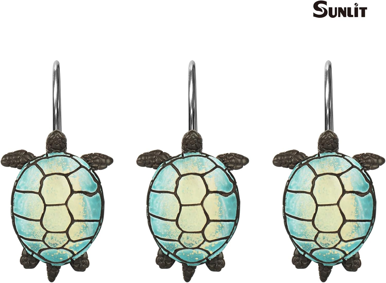 Sunlit Sea Turtle Showers 12 Hangers