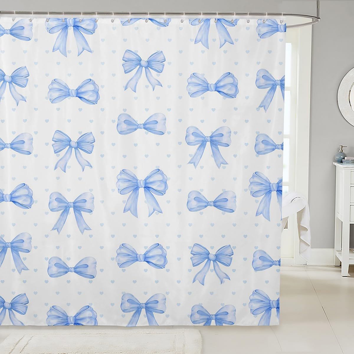 Feelyou Kids Bowknot Dreamy Princess Shower Curtain Set
