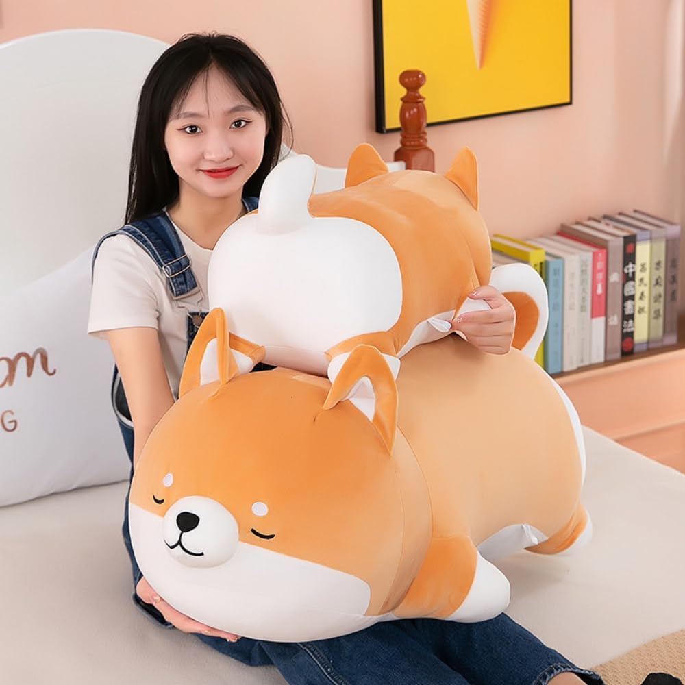 Chubby Plush Shiba Inu Pillow Toy for Kids and Girls