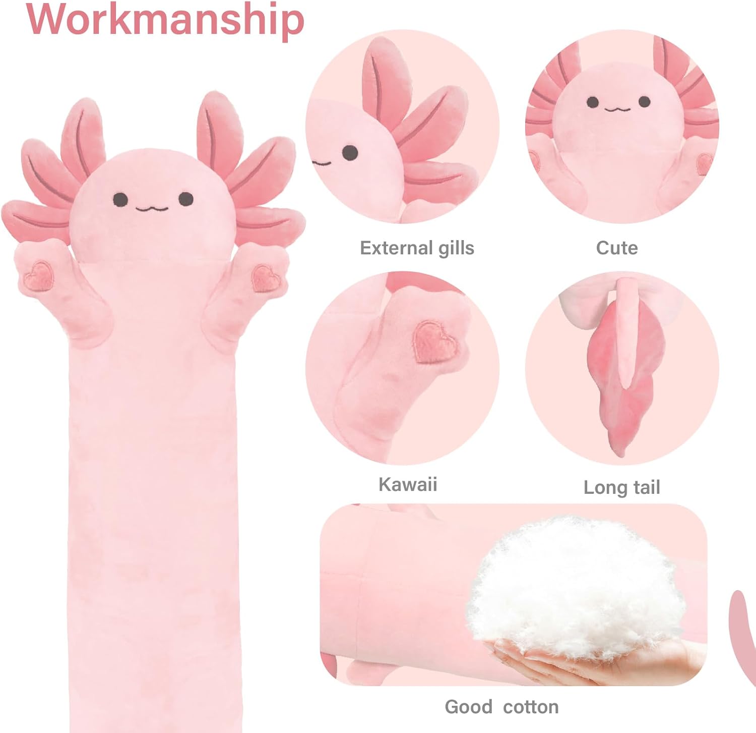 Axolotl Plush Pillow