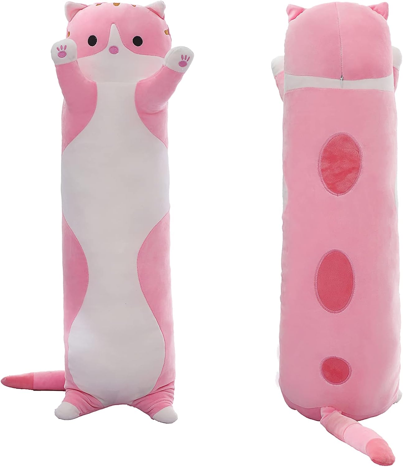 Cute Long-Legged Cat Body Pillow for Kids and Adults