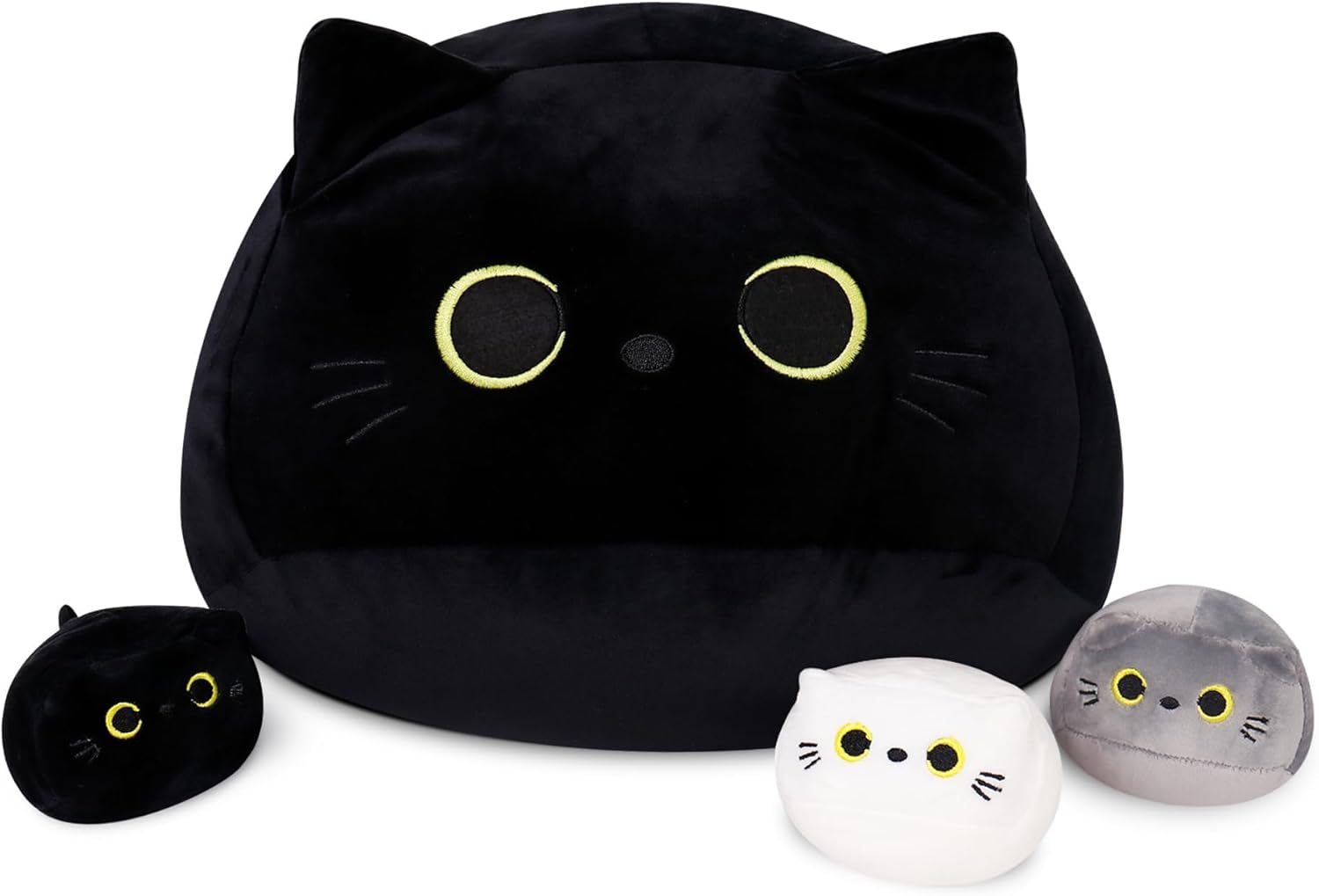 4Pcs 16 Black Cat Plush Set