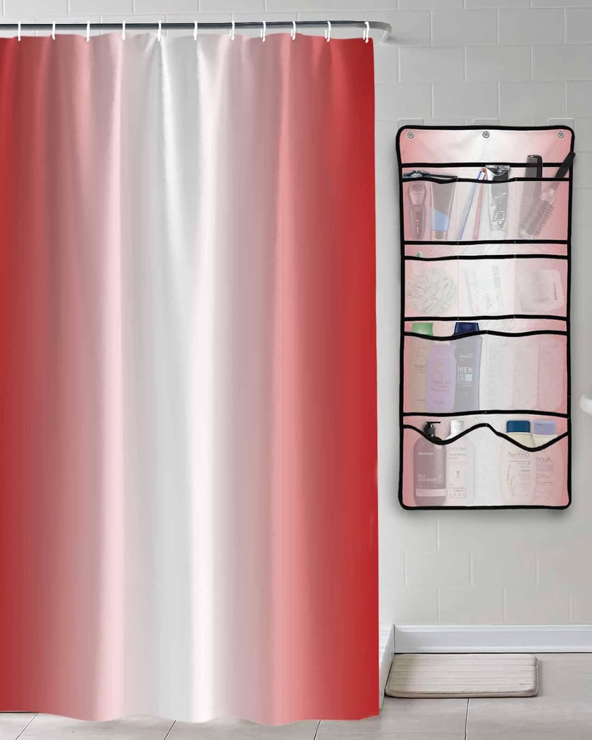 EZON-CH 36x72 waterproof shower curtain set Durable Breathable and Stylish