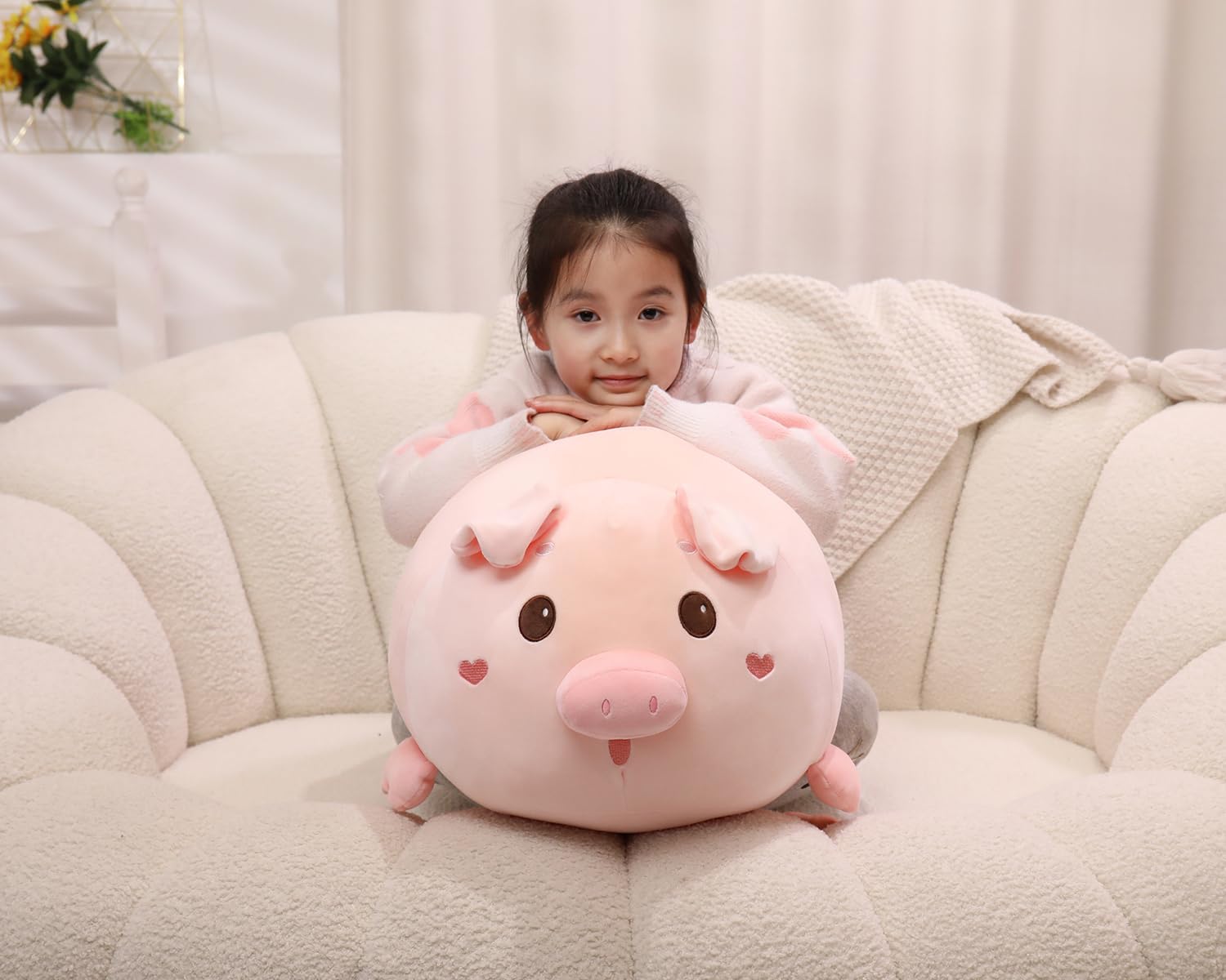 Adorable Super Soft 205 inch Plush Pig Pillow