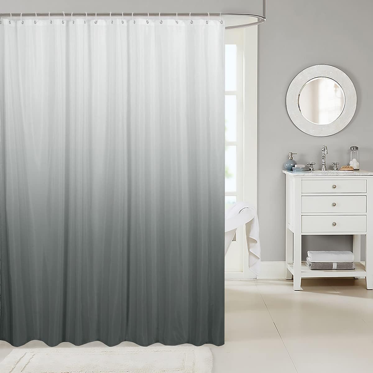 100 polyester 72x72 vibrant shower curtain set for home and RV use