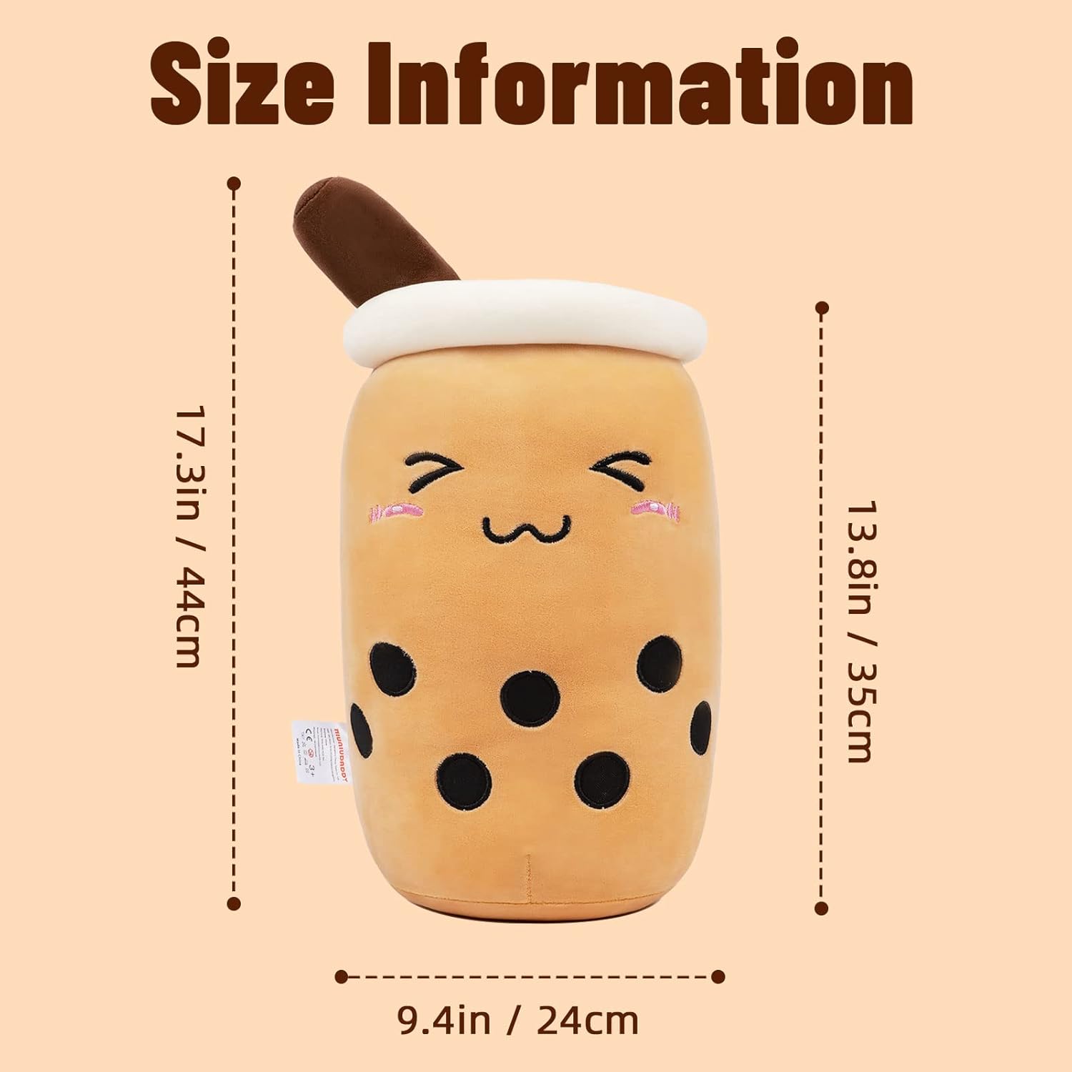 Bubbles Large Plush Tea Pillow