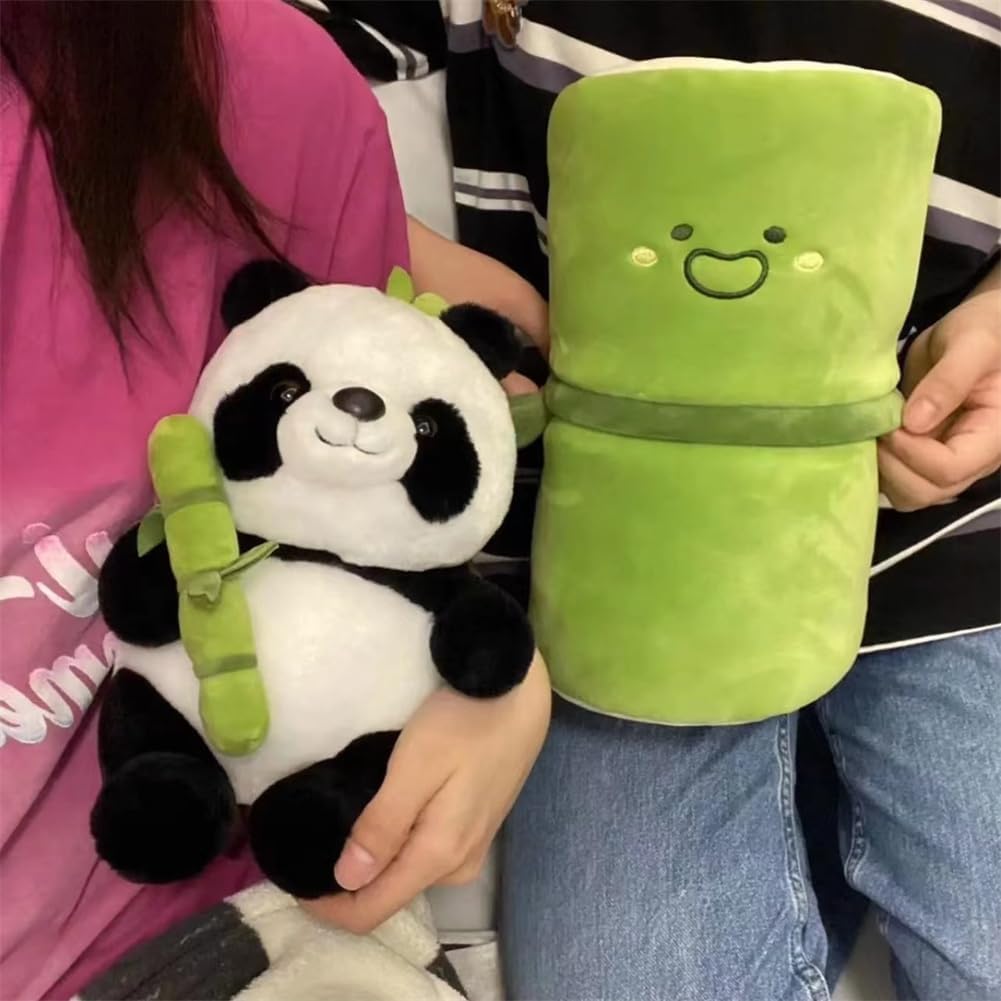 Shapeazy Bamboo Tube Panda Plush Toy 98in 1