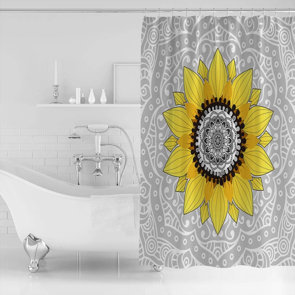 Stylish Mandala Bashroom Curtain Set