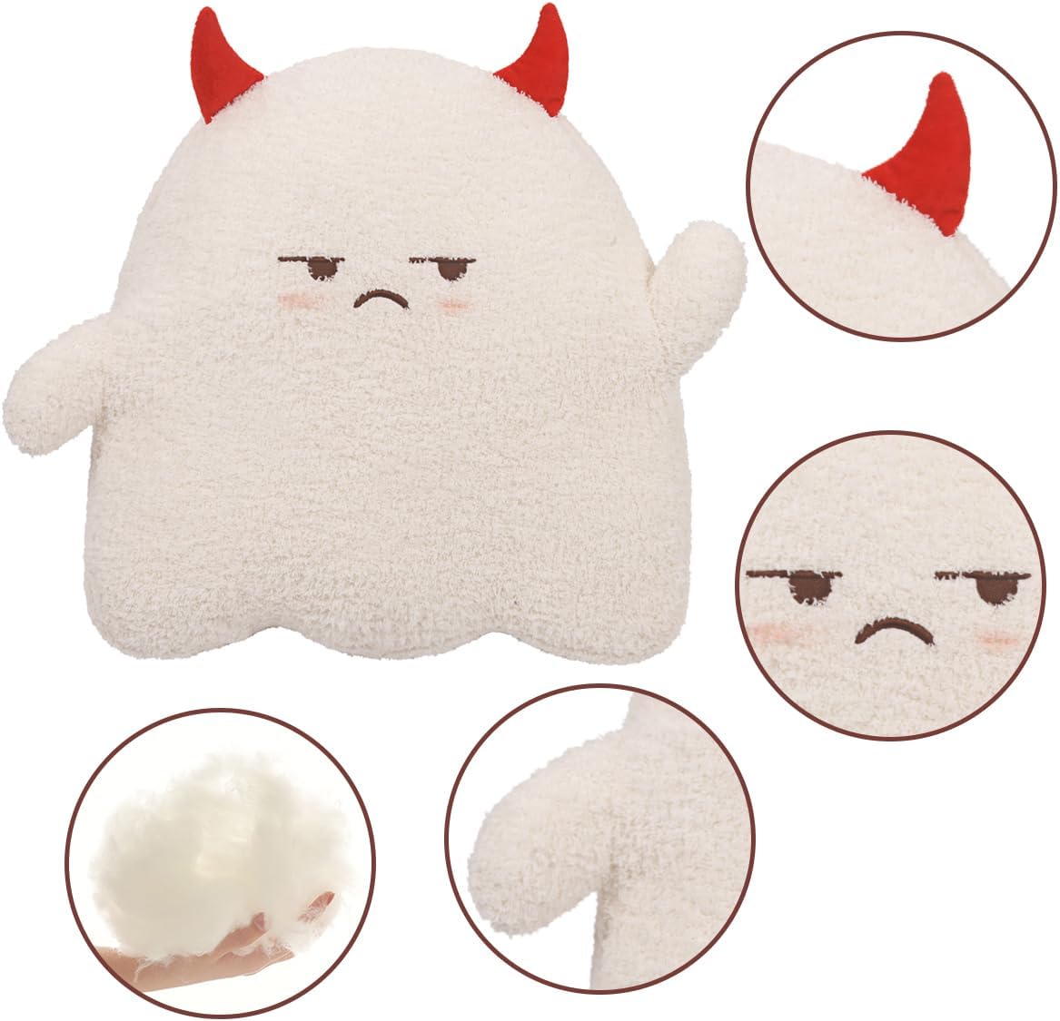 ARELUX Cute Ghost Plush Pillow