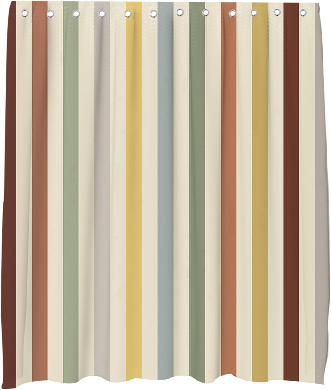 OTRANTO Stripes Shower Curtain Set 72x72