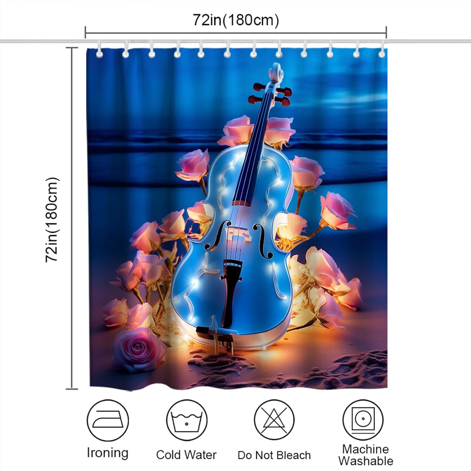 Musical Bath Curtain Set