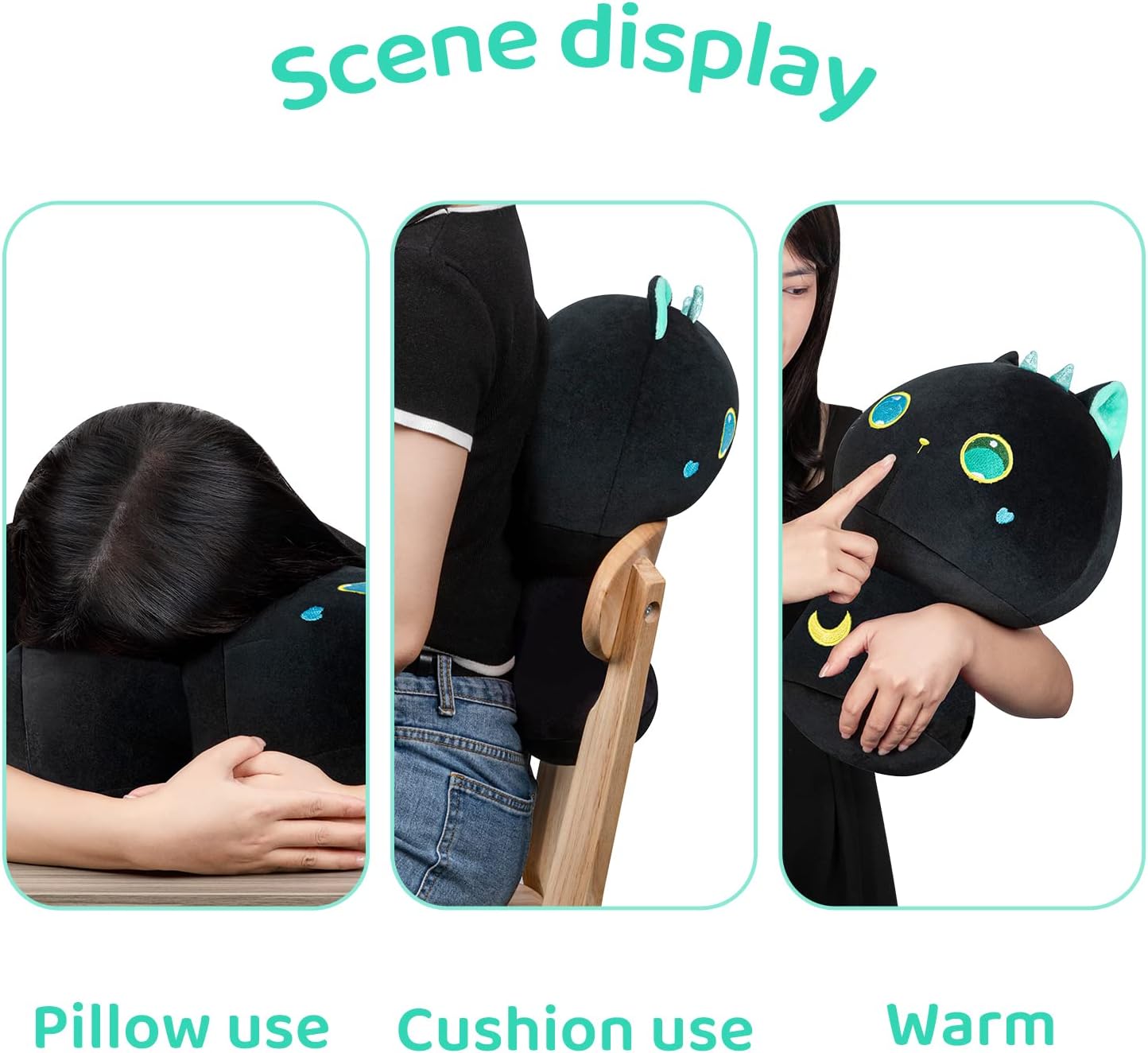 Squishy Cat Mushroom Plush Pillow
