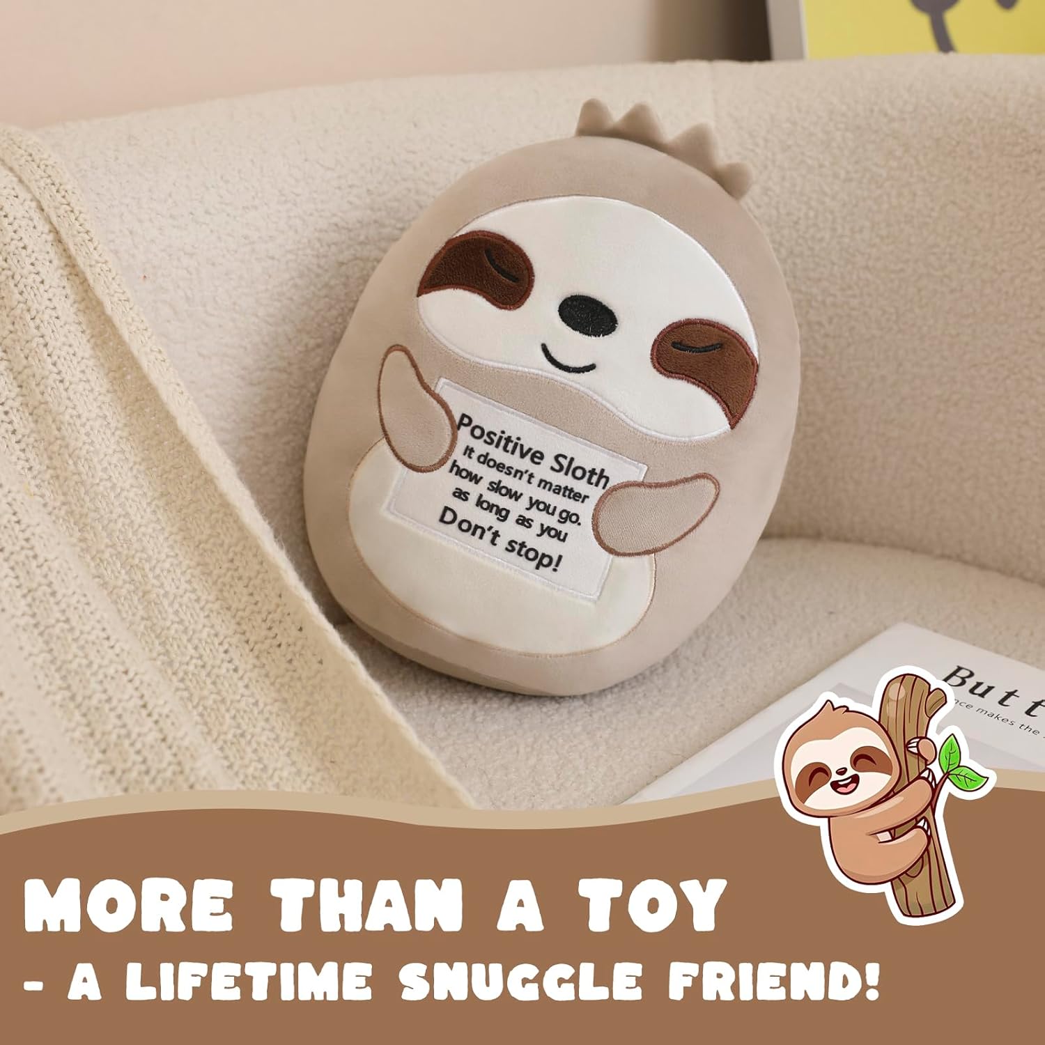 Sloth Plush Toy for Emotional Support and Comfort
