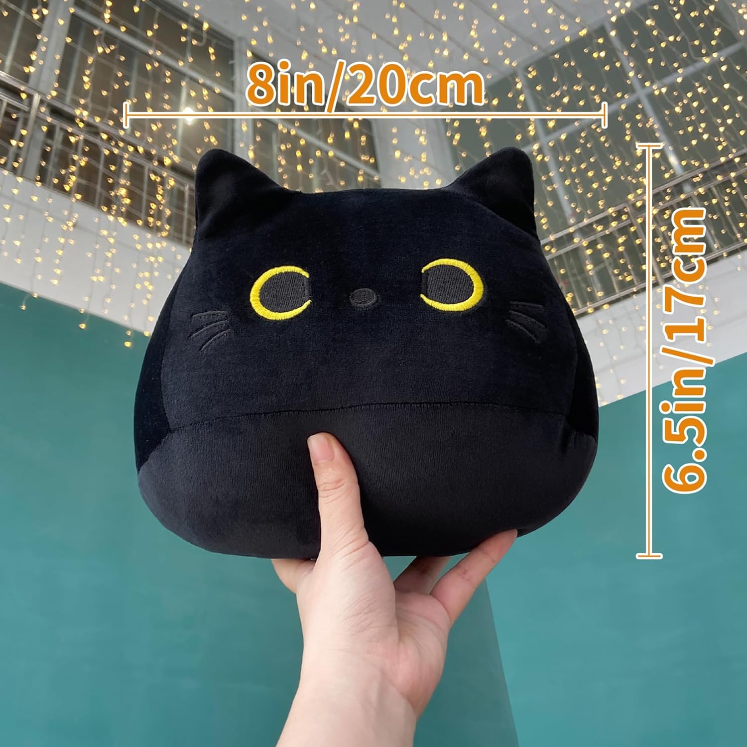 Black Cat Plush Pillow Soft Comfortable for Your Cat