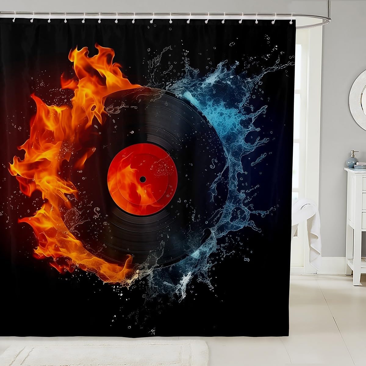 Unique Turntable Bath Curtain 78 L x 72 W Ejeloiu