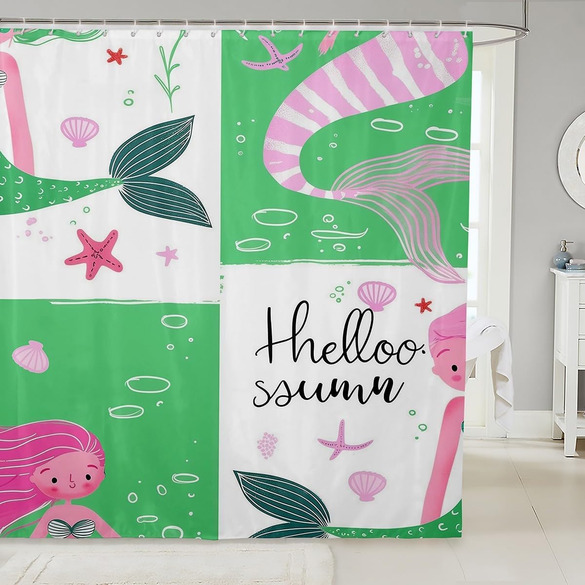 Stylish Mermaid Tail Shower Curtains for Home Decor