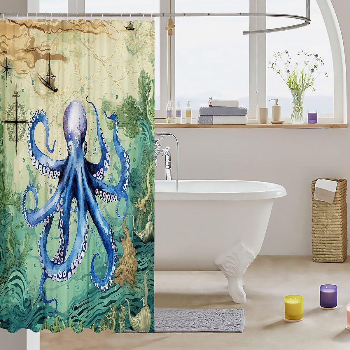 Feelyou Octopus Print 72x72