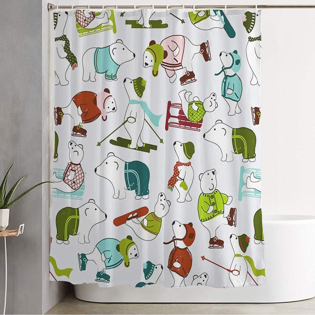 Starobos Happy Bears Shower Curtain Set