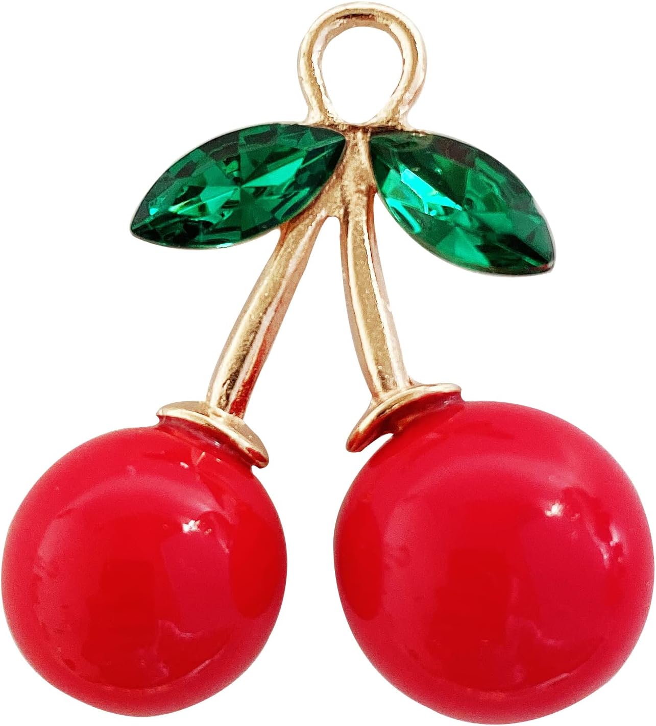 ZILucky 12pcs Red Cherry Shower Curtain Hooks