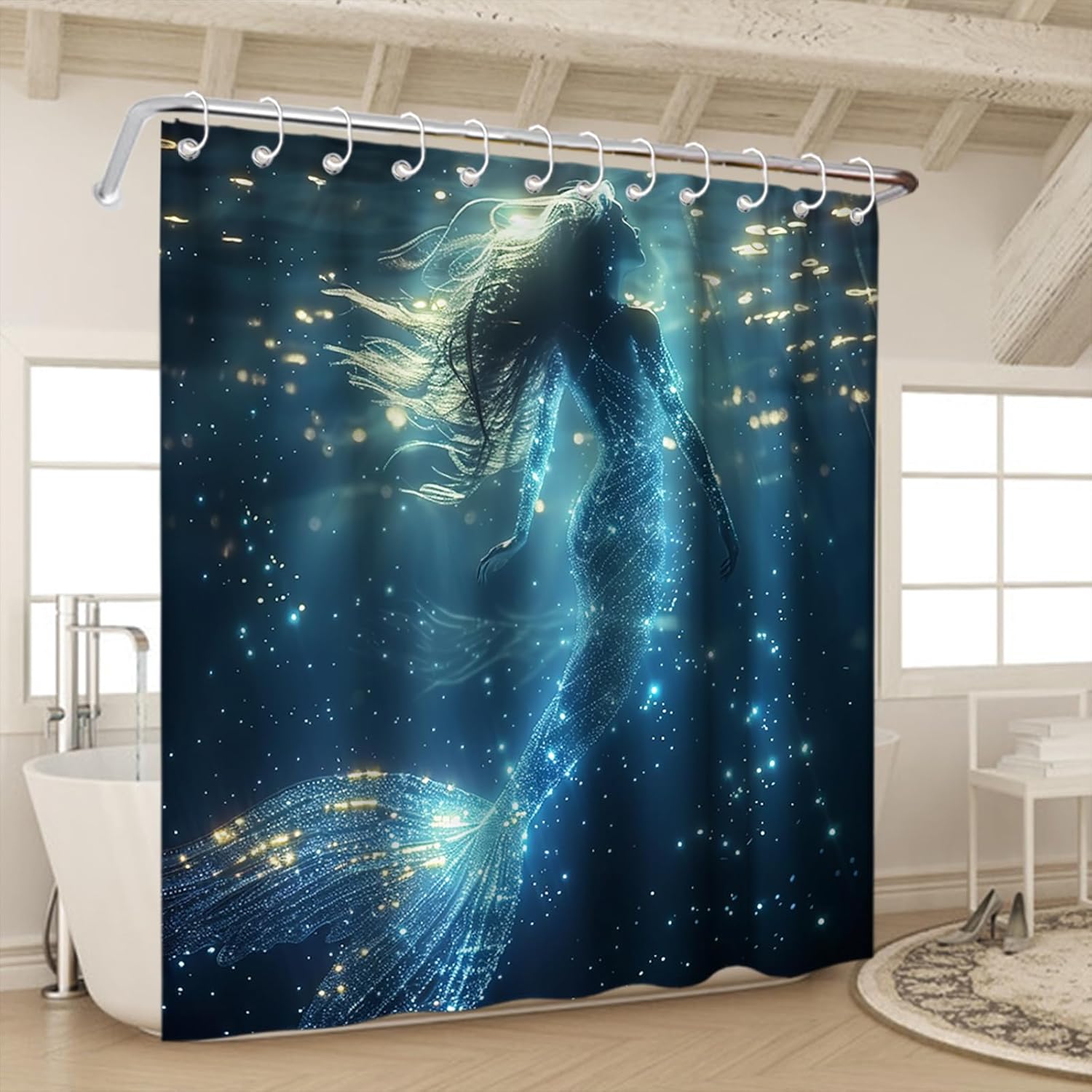 Mermaid Shower Curtain SetFantasy Ocean