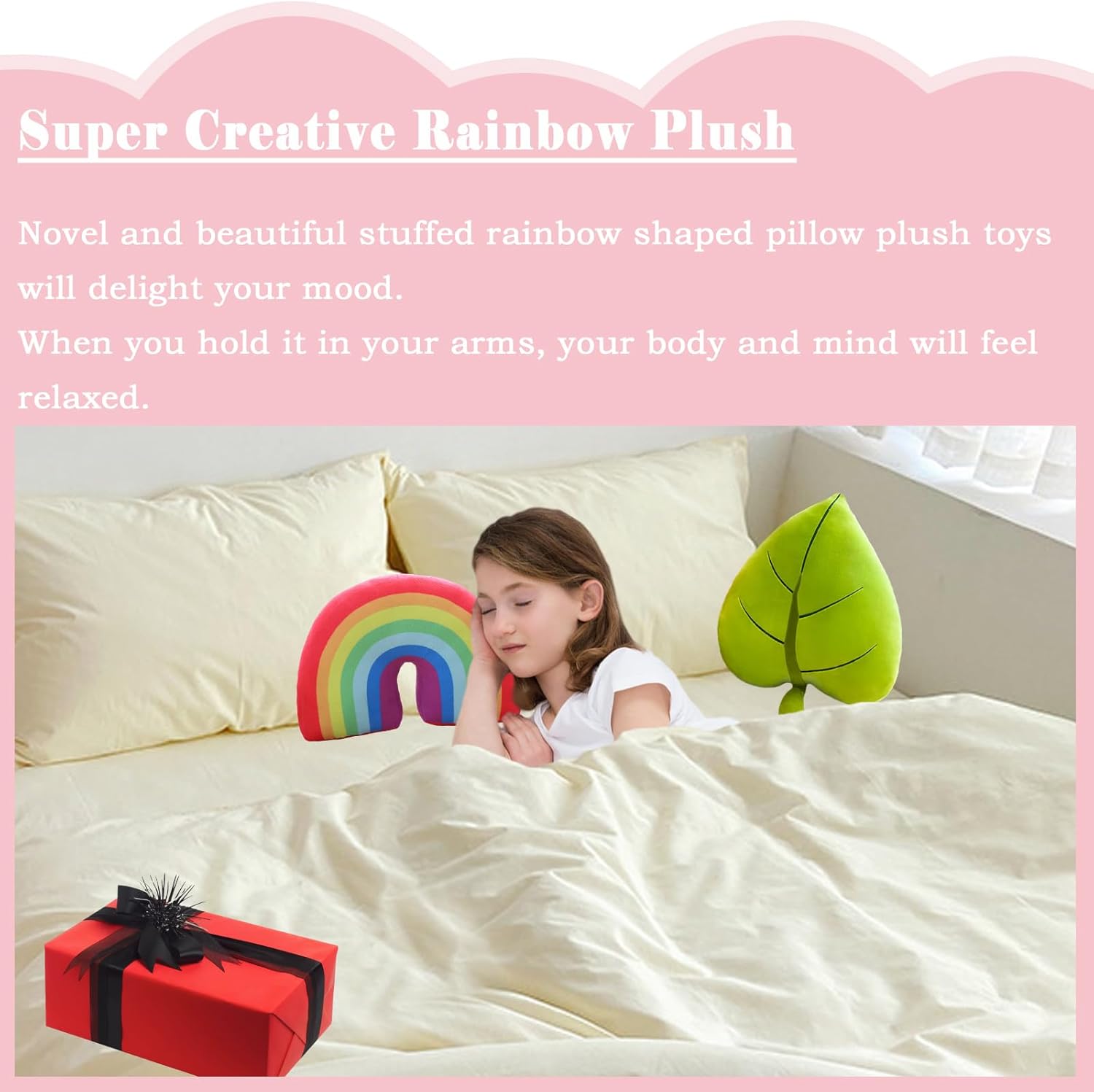 Rainbow Plush Pillow