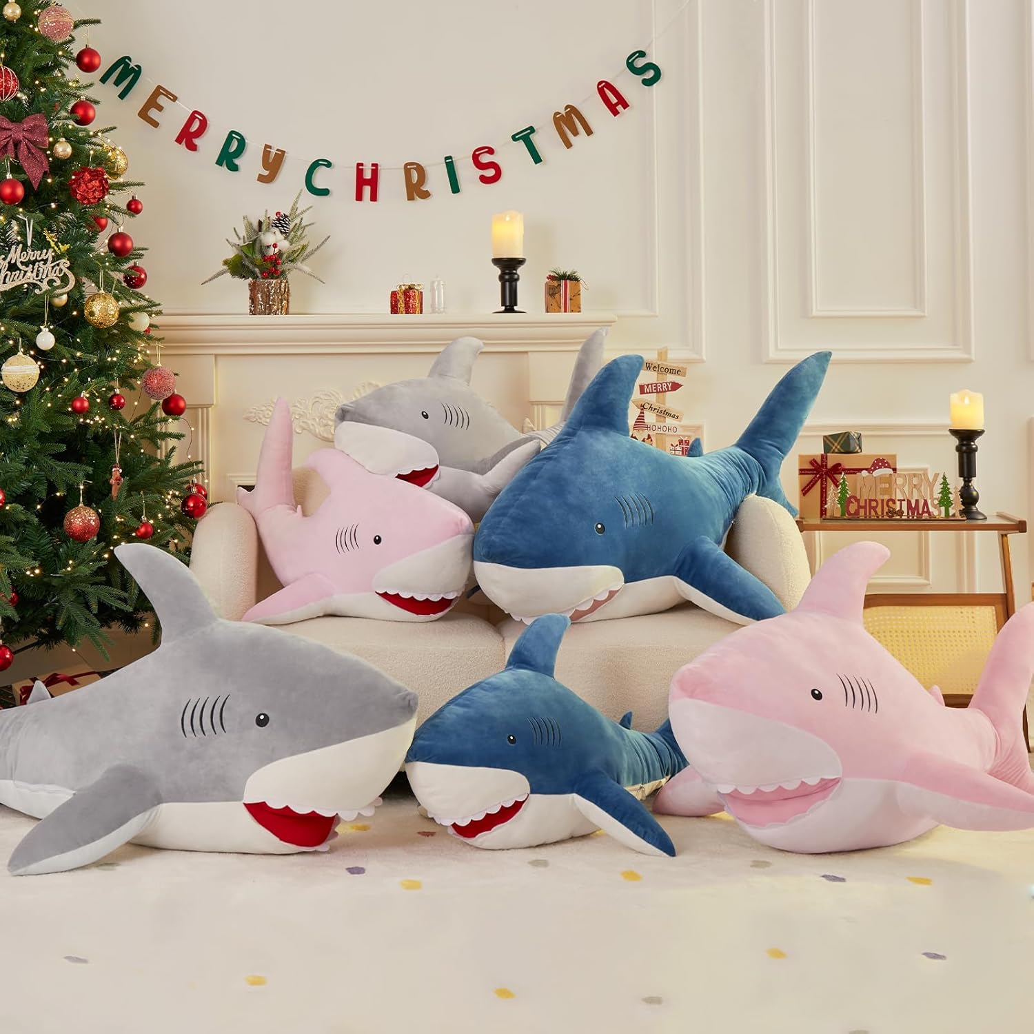 MorisMos 39 Giant Shark Stuffed Animal Adventure Ready