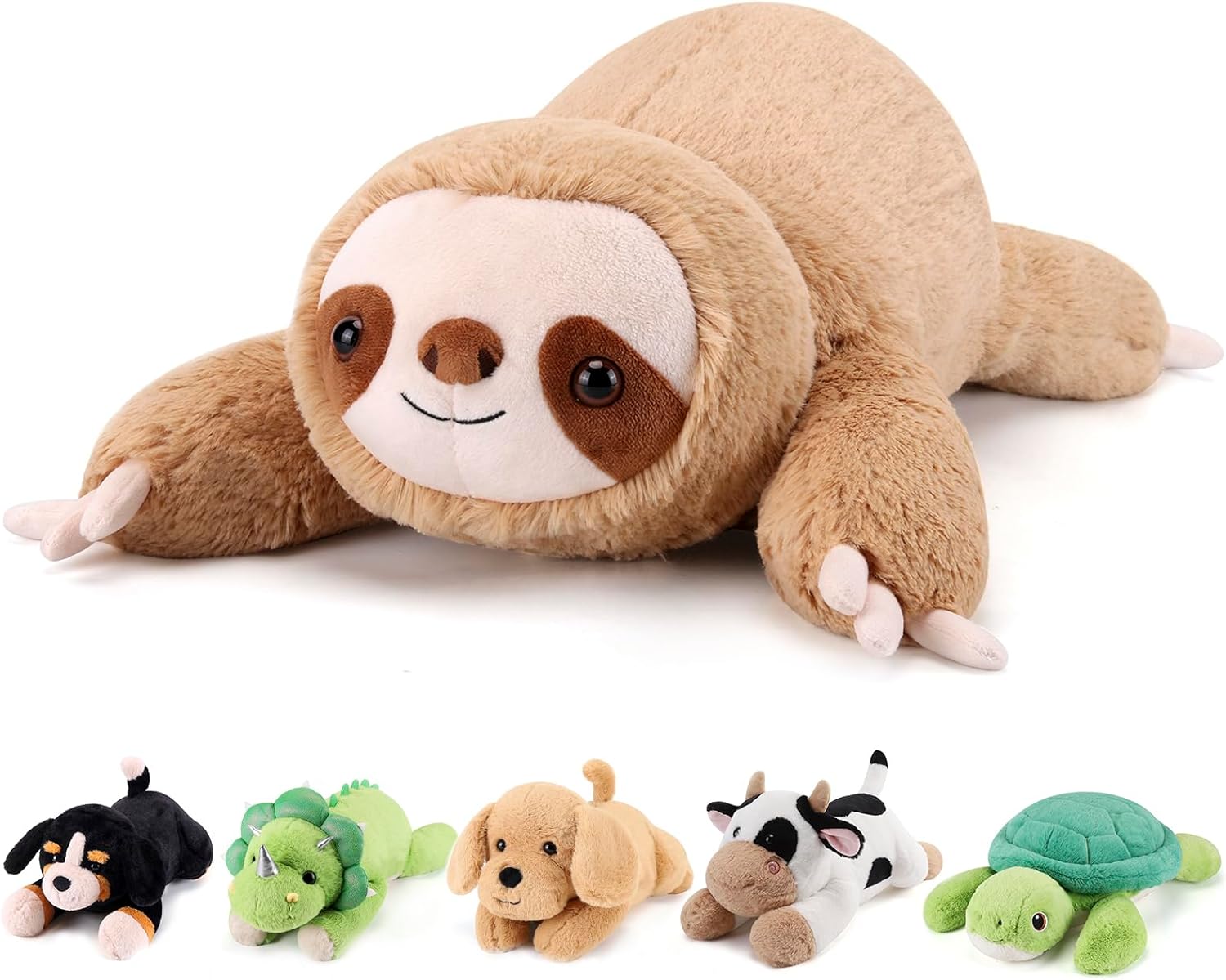 Sloth Weighted Plush Animal Gnomantic