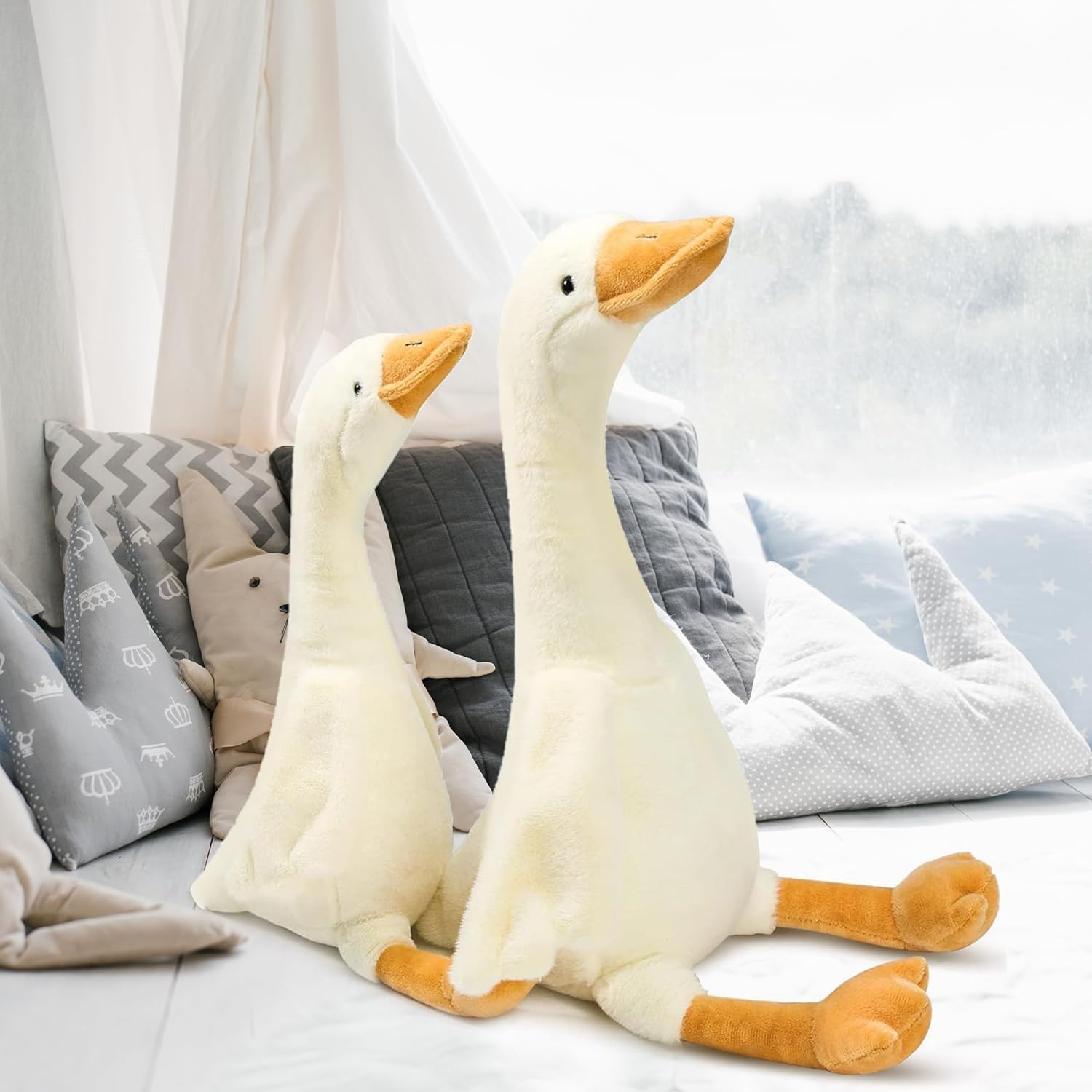 Adorable 2-Piece Goose and Duck Plushes Perfect for Kids and