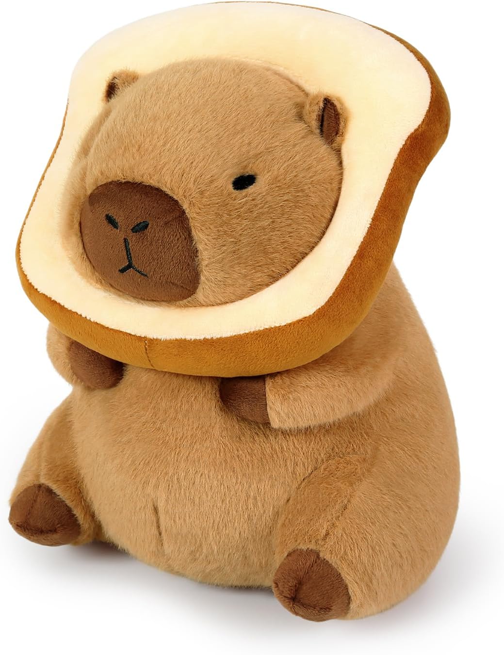 Ditucu Capybara Plush Pillow with Wearable Headgear