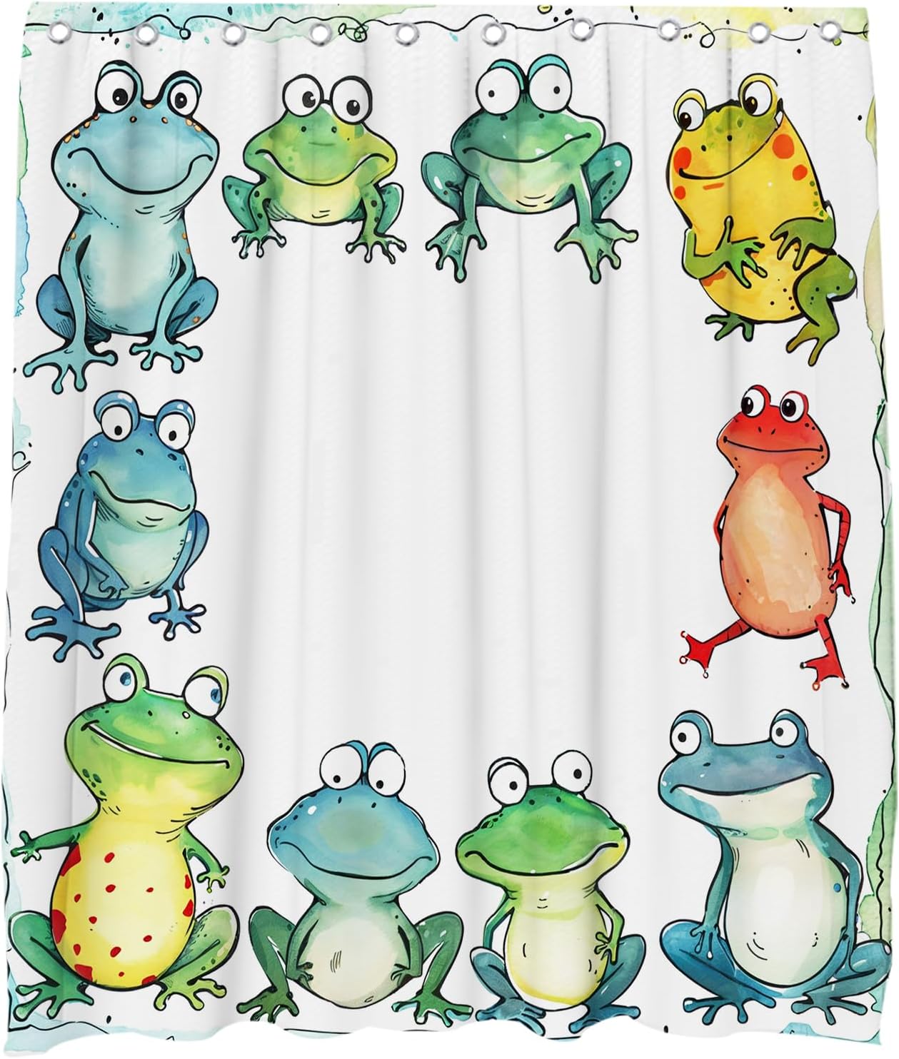 Cute Kids Boho Theme Shower Curtain Set
