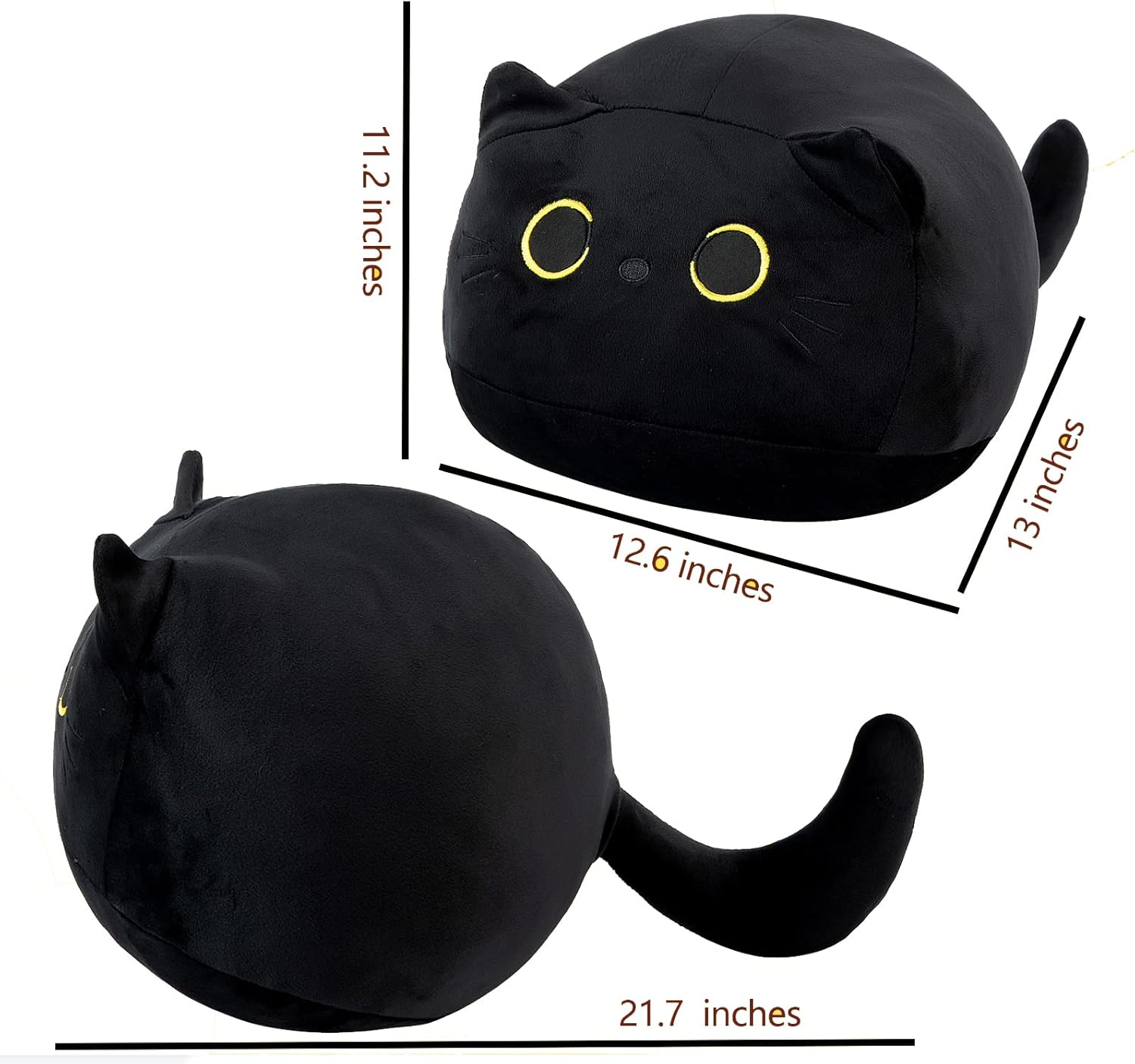 217 Black Cat Plush Pillow for Kids