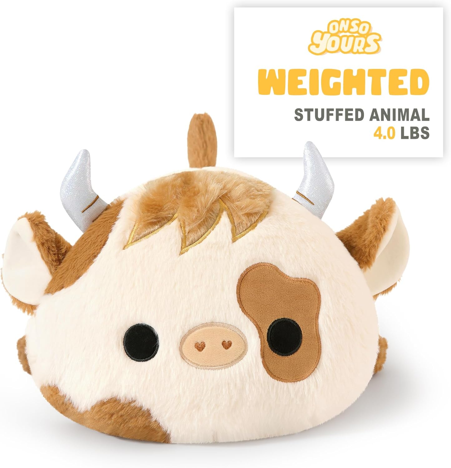Onsoyours Weighted Highland Cow Plush