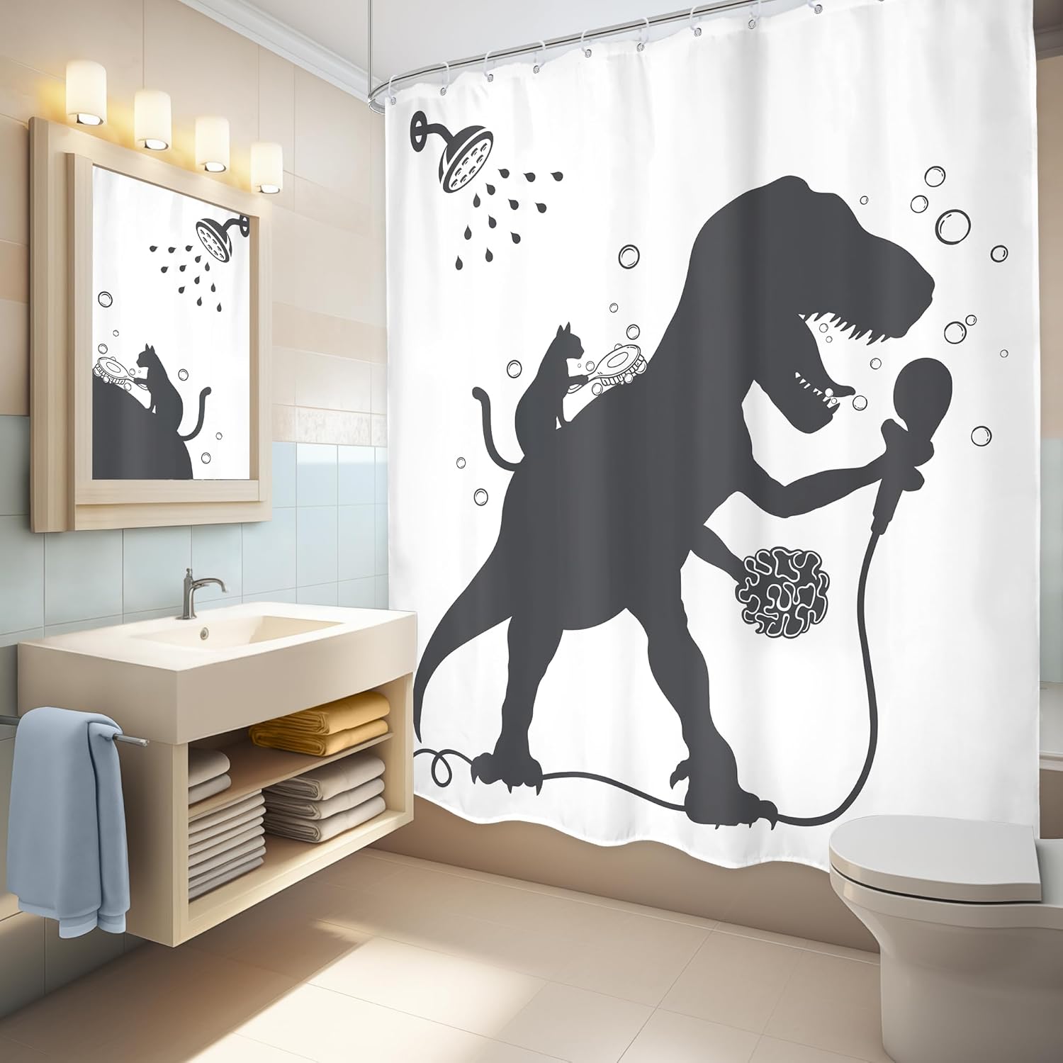 Funny Dinosaur Bath Time Removal