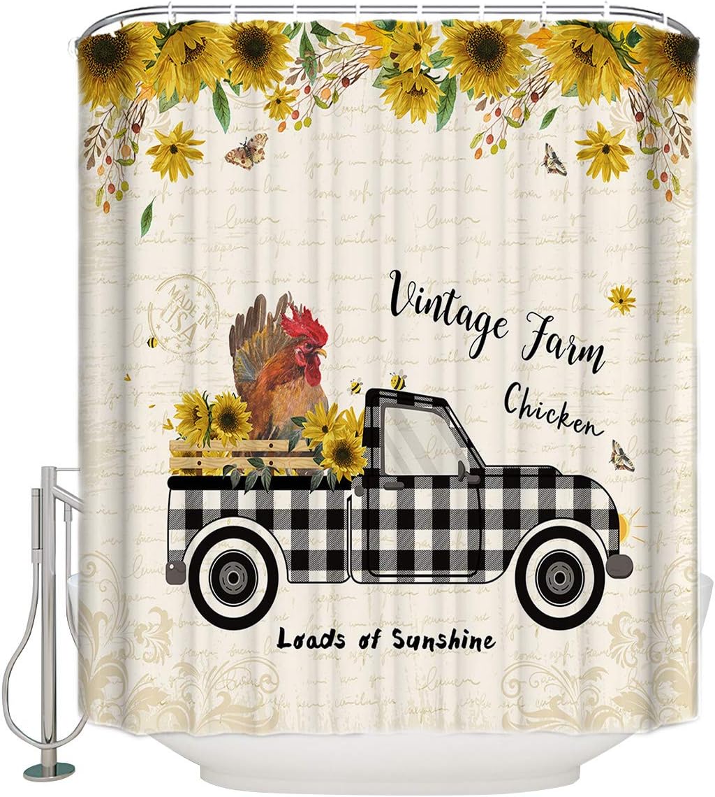 Luxurious Waterproof Bathroom Shower Curtain Set