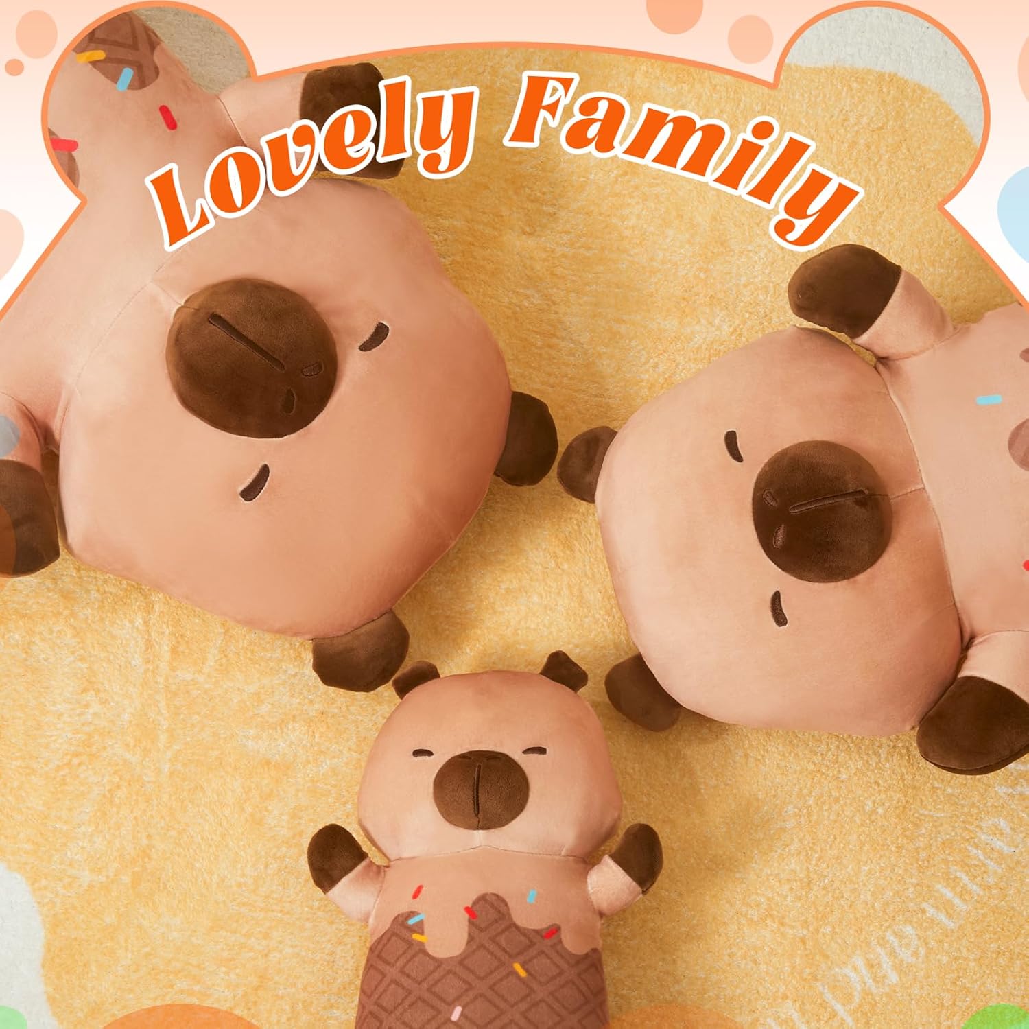 MINISO Long Capybara Plush Pillow