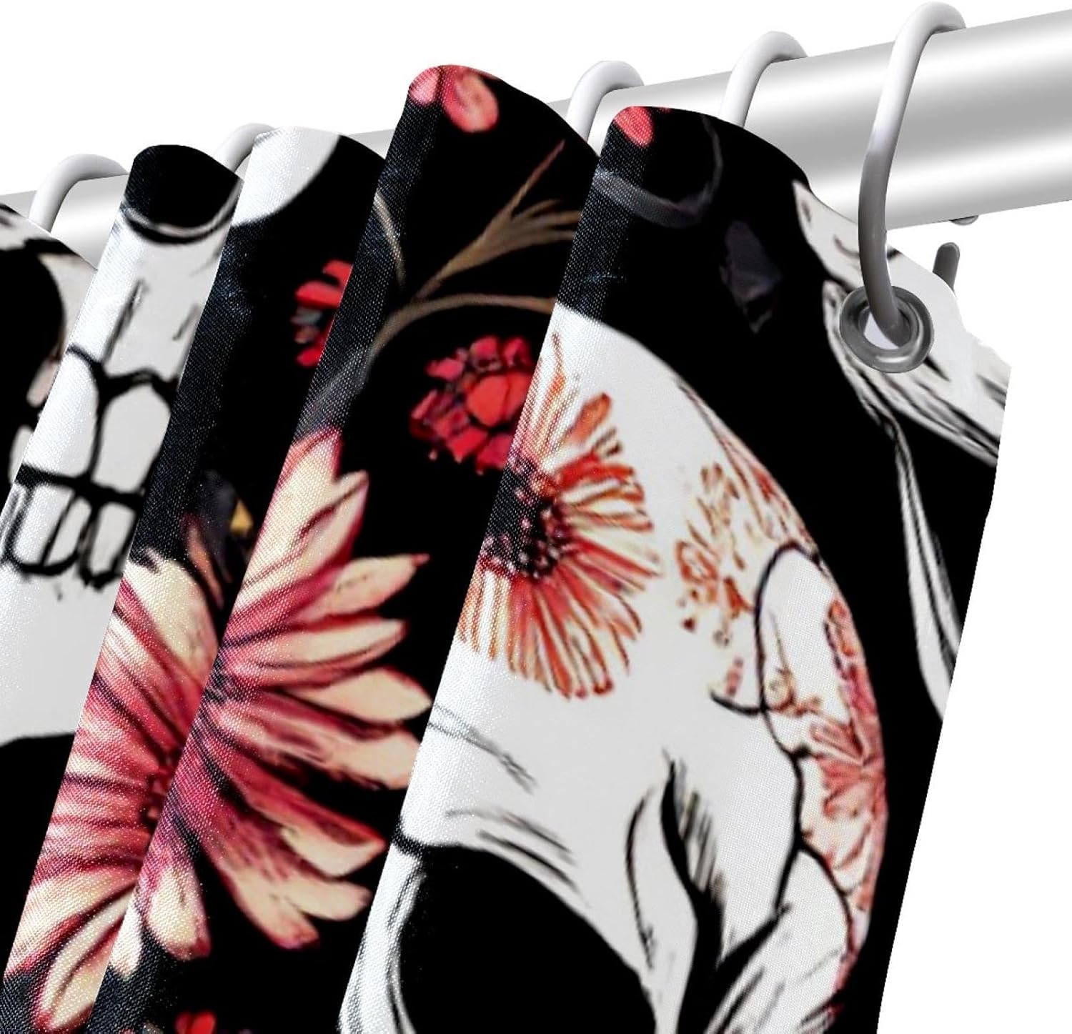 Daisys Dead Skull Bath Curtain