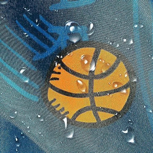 JAWO Sports Shower Curtain - Blue for Kids and Teens