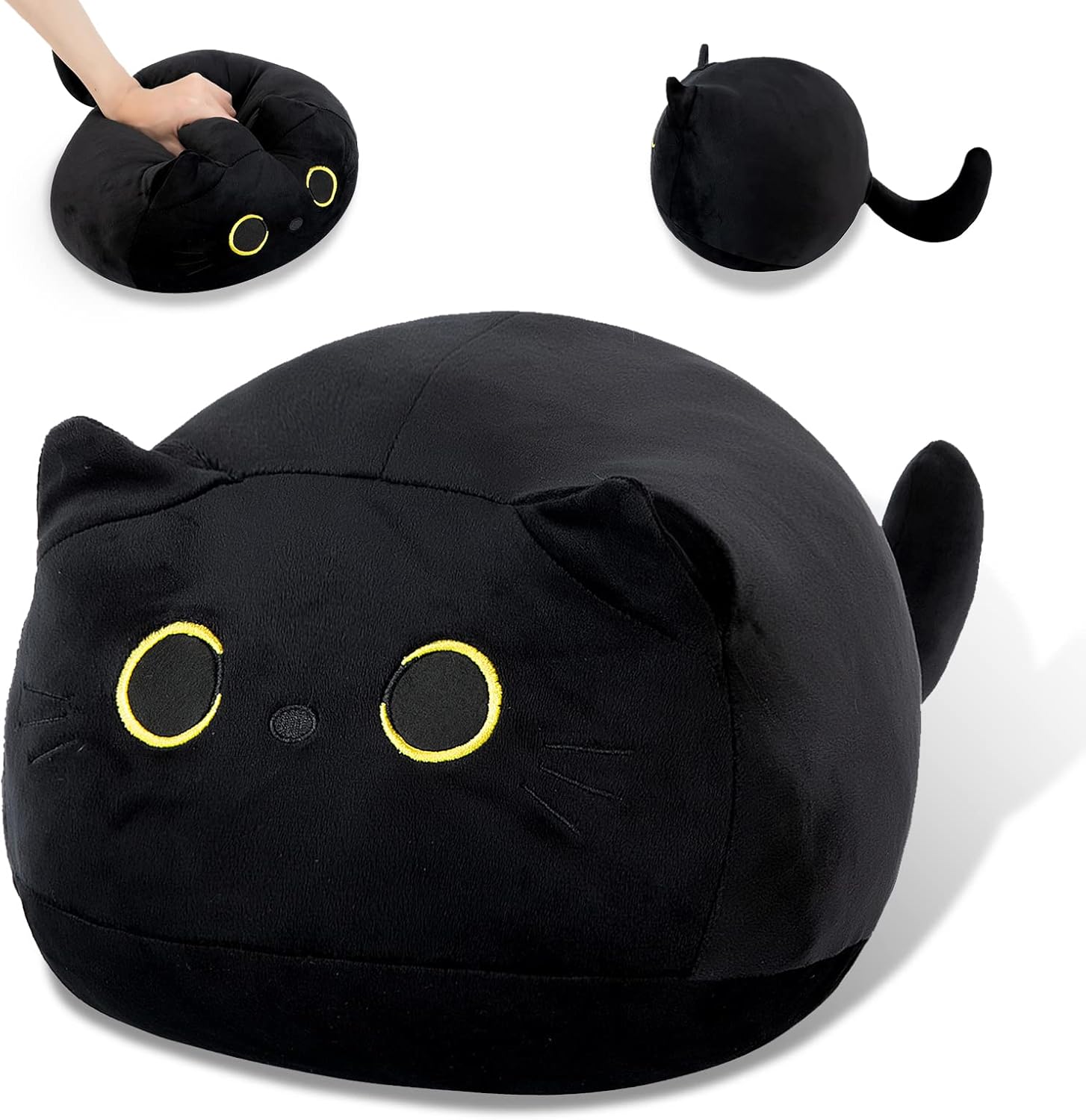 217 Black Cat Plush Pillow for Kids