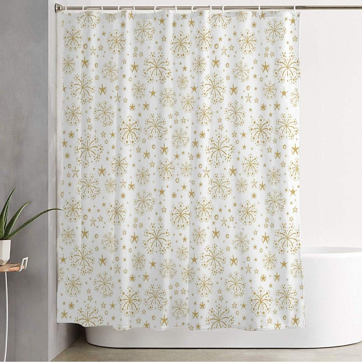 Lush Shower Curtain Holiday Party Abstract Design