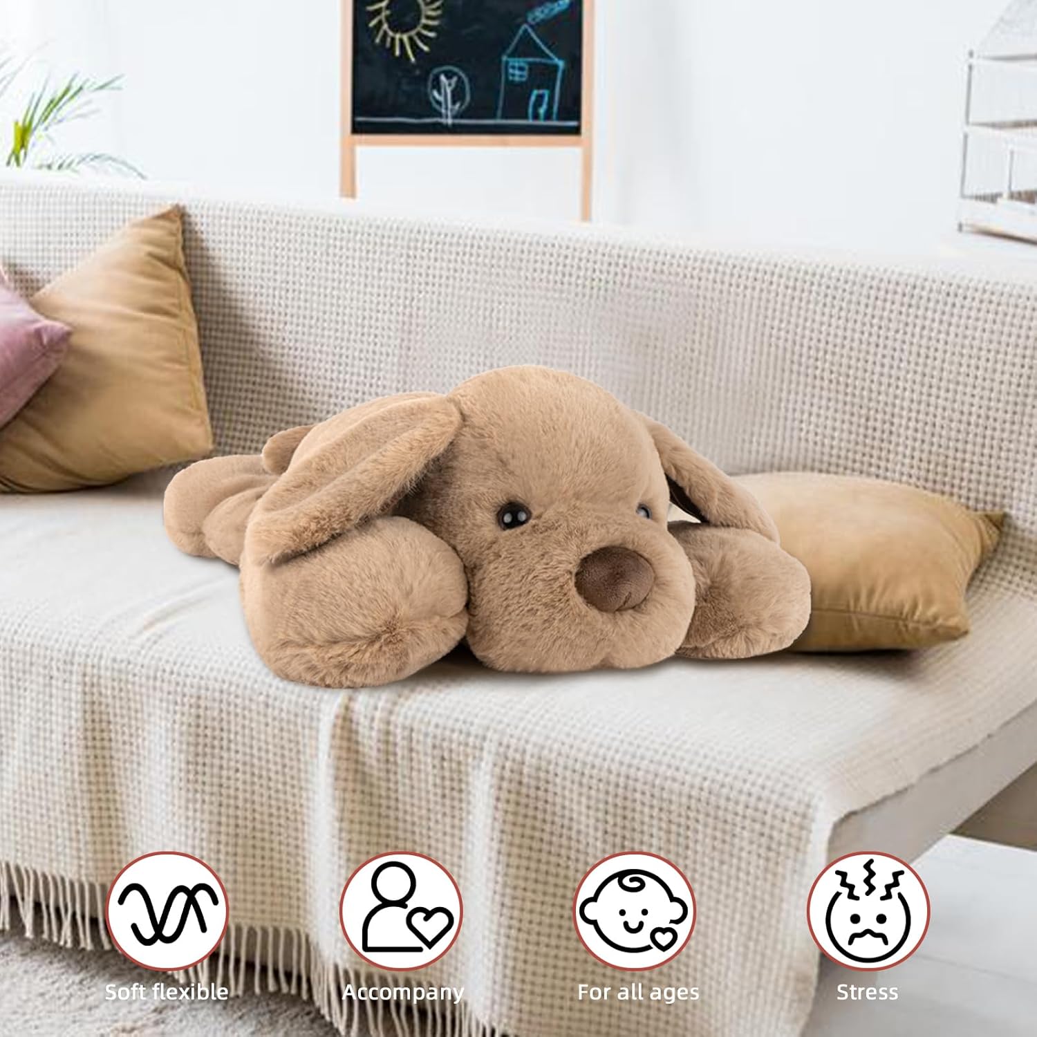 Relaxing Stuffed Dog for Anxiety