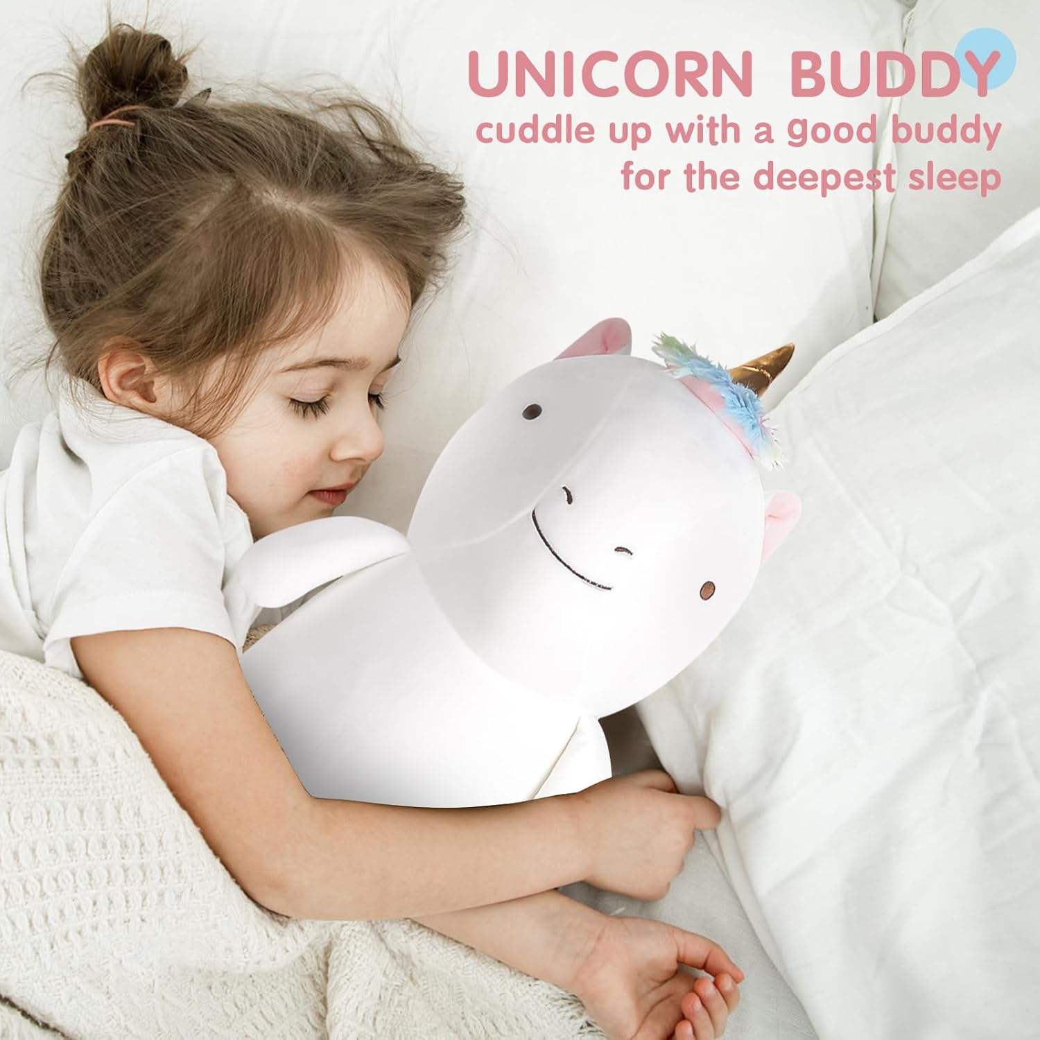 Perfect for Kids Rainbow Unicorn Plush Body Pillow
