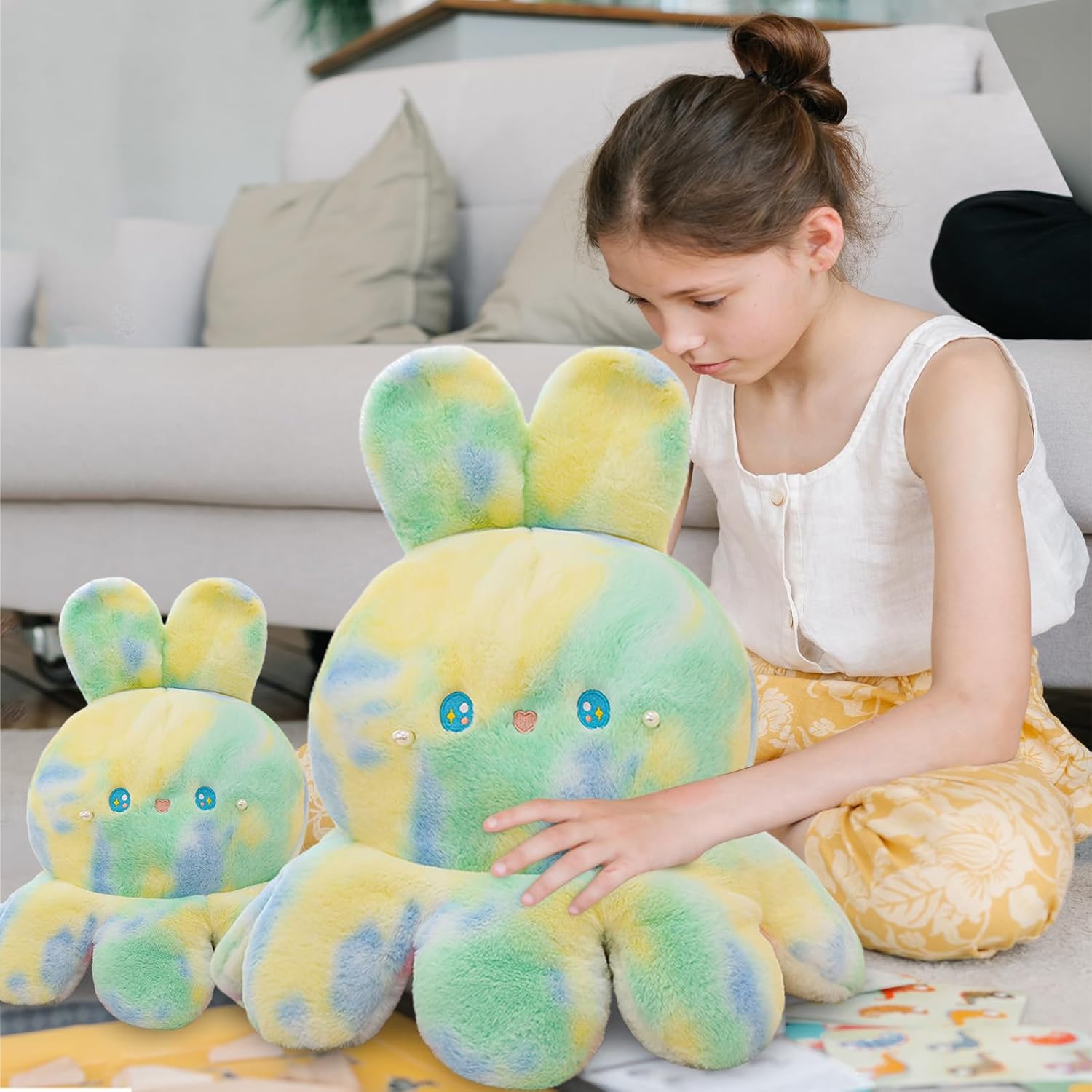 Octopus Rabbit Reversible Plushie