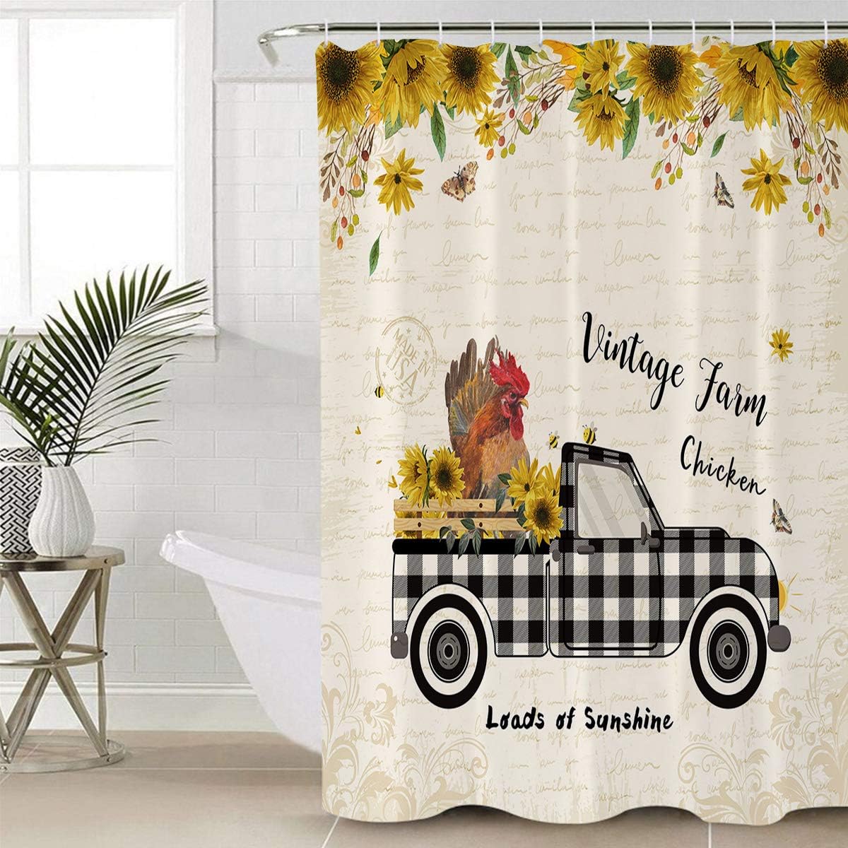 Luxurious Waterproof Bathroom Shower Curtain Set