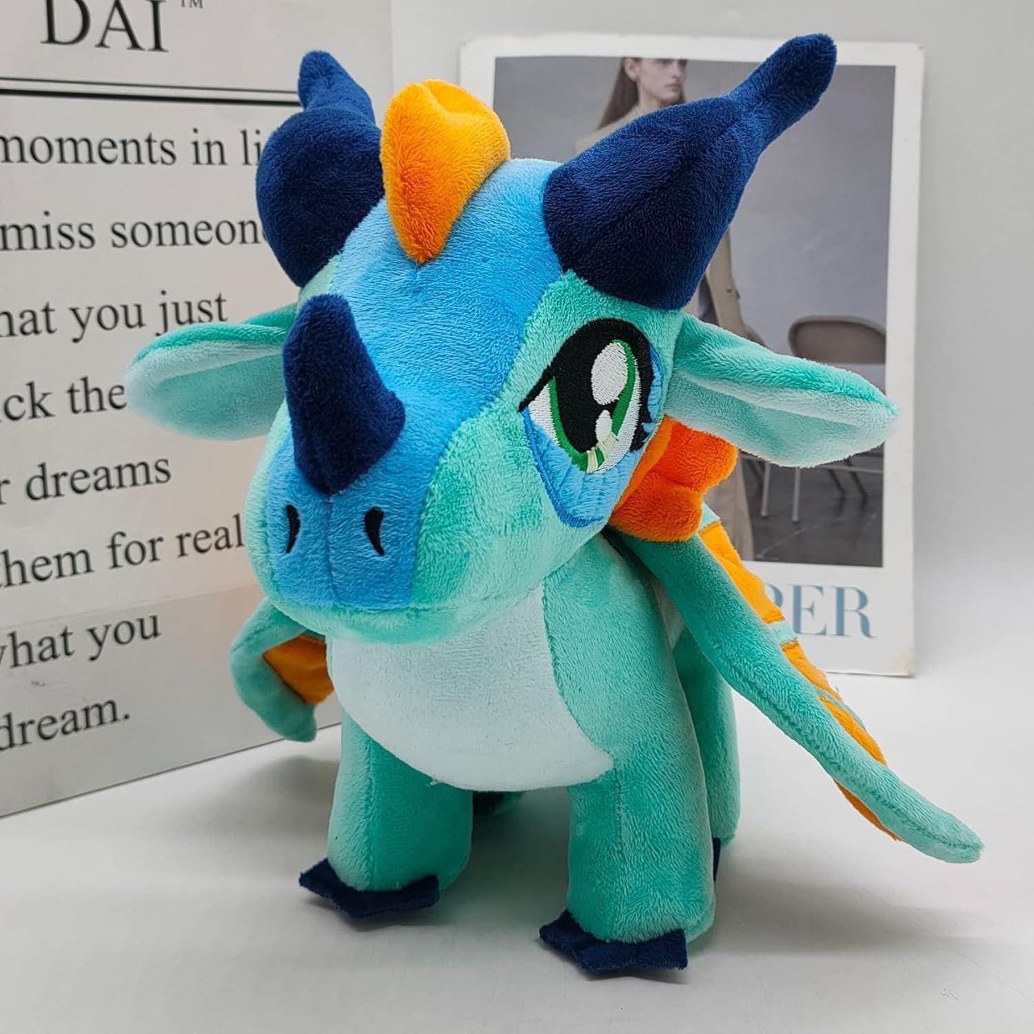 Shontay Fire Dragon Plush Toy for Kids Fire-Safe Cute Dragon Hug
