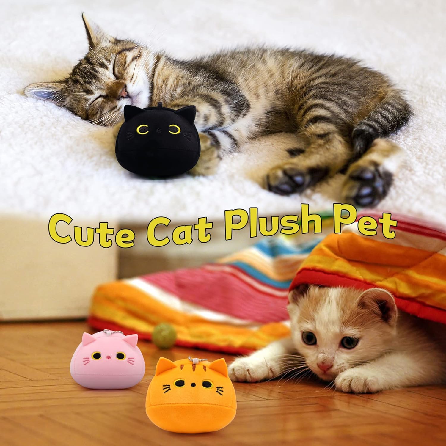 3D Plush Cat Stuffed Animal