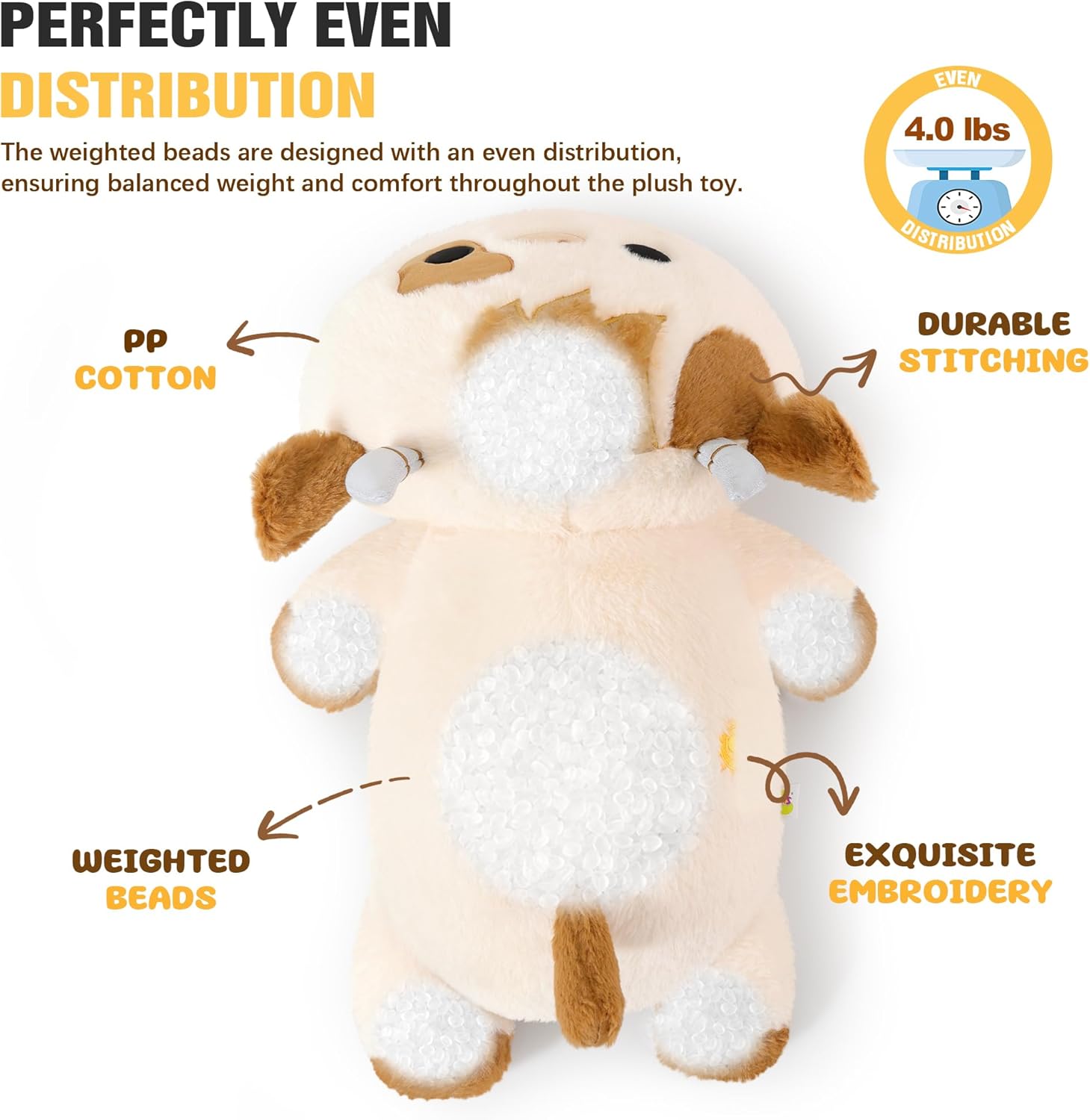 Onsoyours Weighted Highland Cow Plush