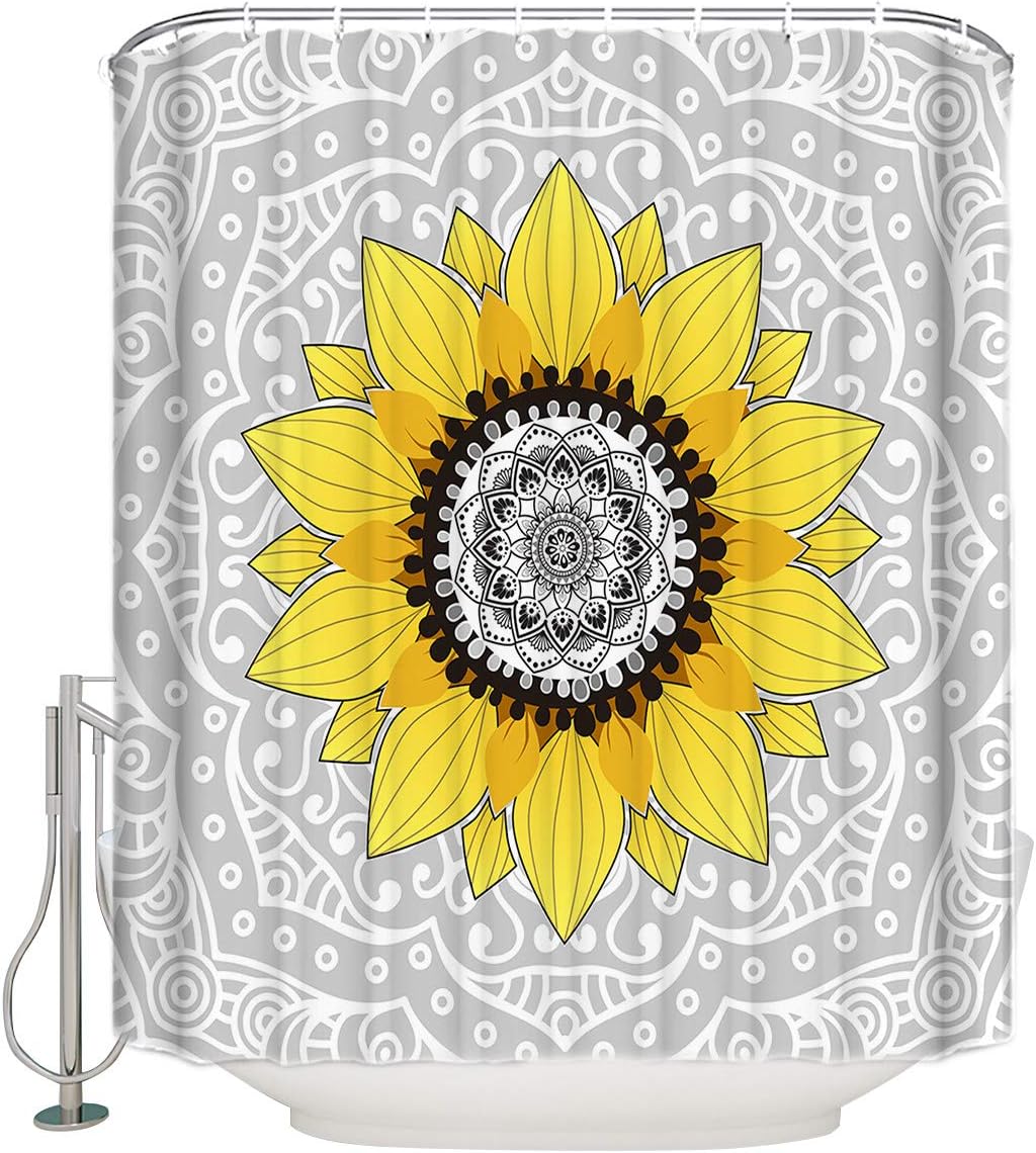 Stylish Mandala Bashroom Curtain Set